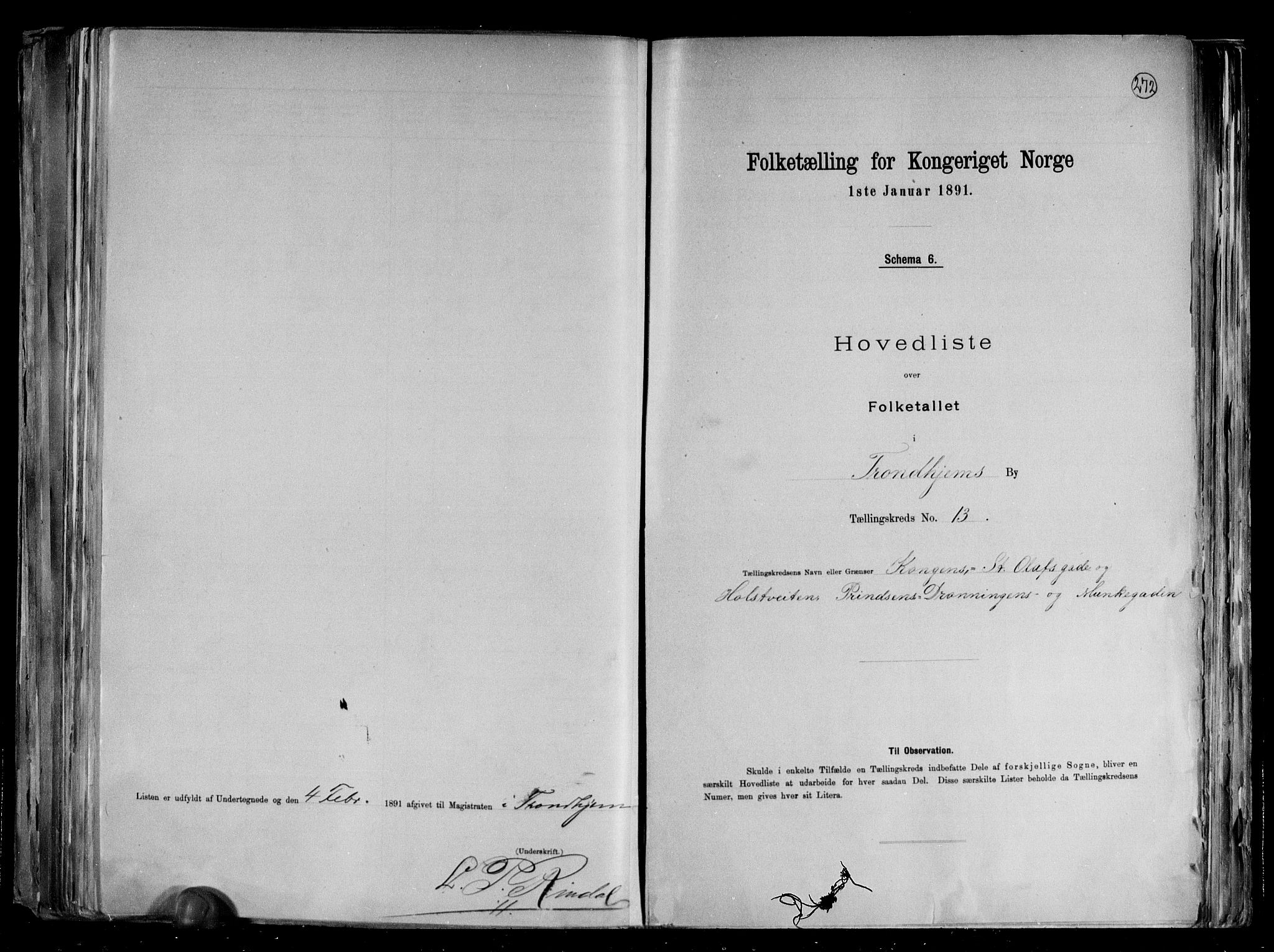 RA, Folketelling 1891 for 1601 Trondheim kjøpstad, 1891, s. 33