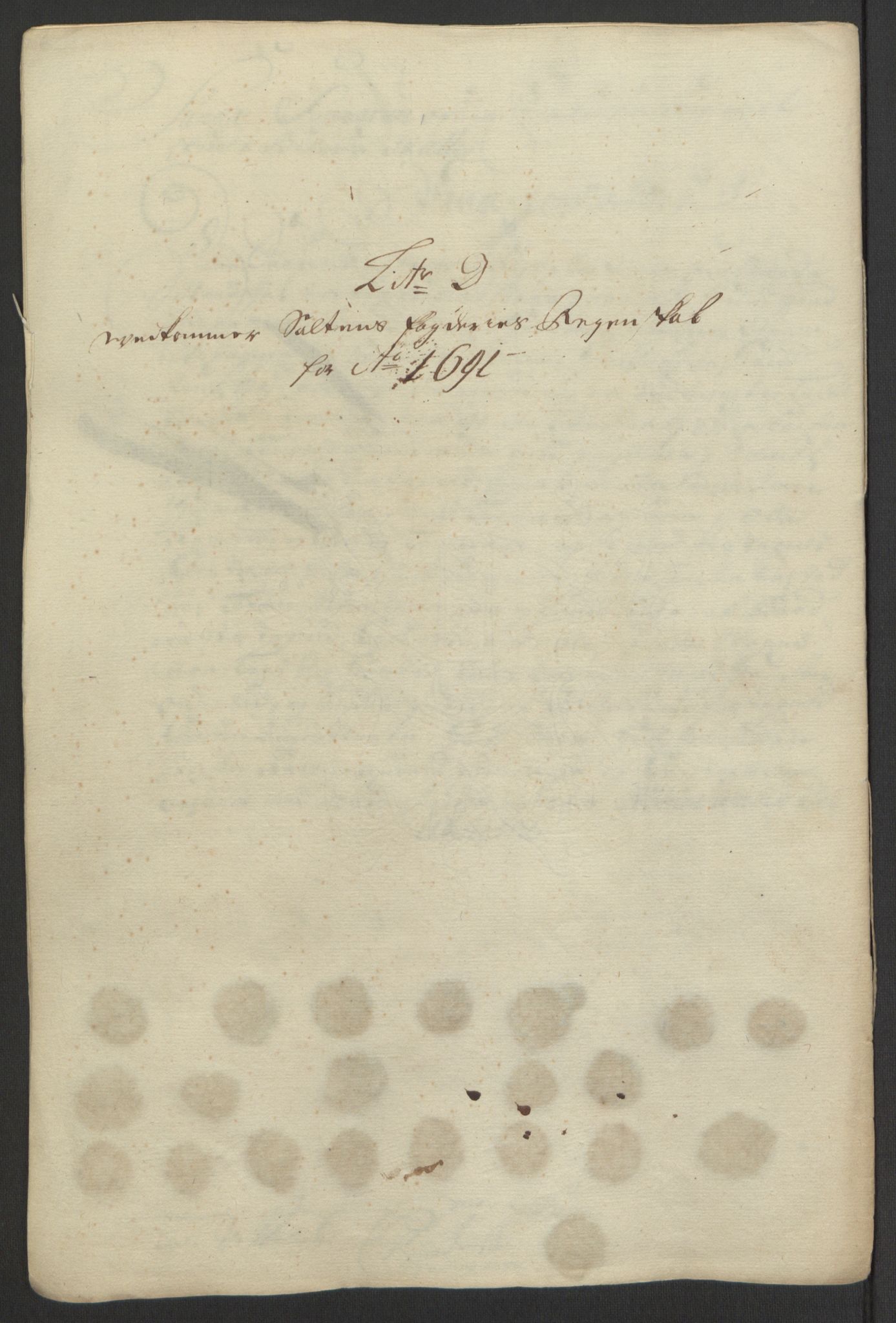 Rentekammeret inntil 1814, Reviderte regnskaper, Fogderegnskap, RA/EA-4092/R66/L4577: Fogderegnskap Salten, 1691-1693, s. 54