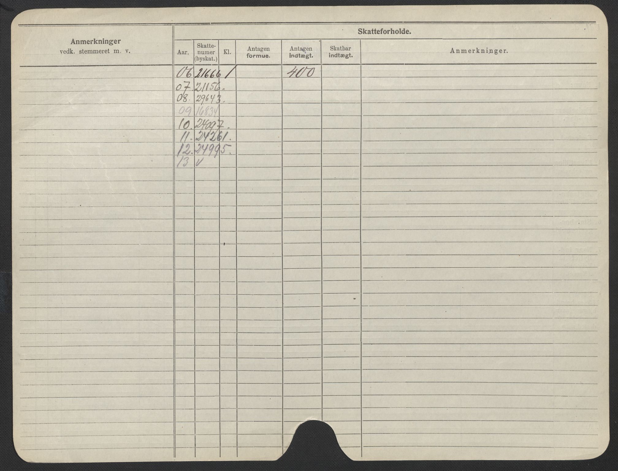 Oslo folkeregister, Registerkort, AV/SAO-A-11715/F/Fa/Fac/L0018: Kvinner, 1906-1914, s. 177b