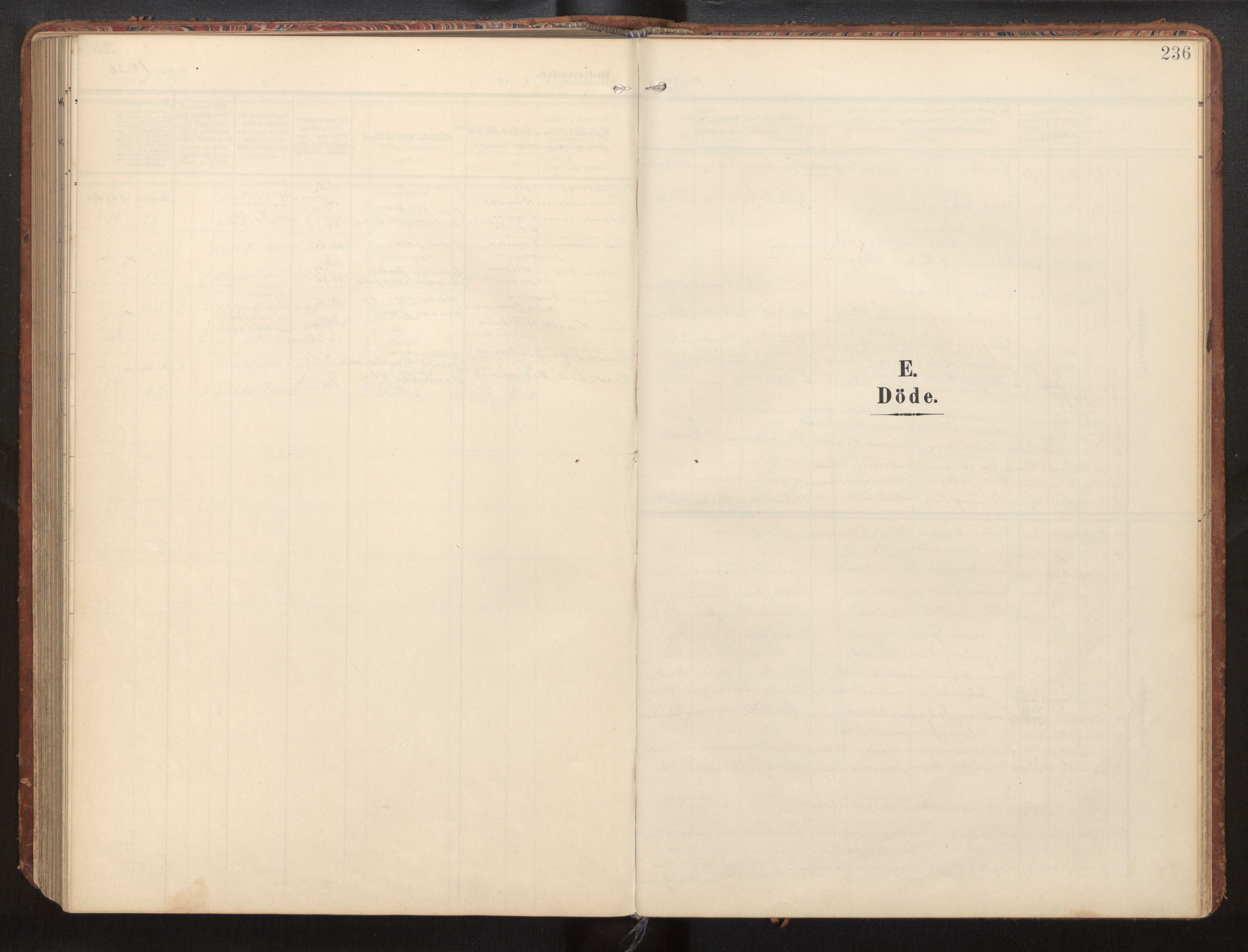 Hafslo sokneprestembete, SAB/A-80301/H/Hab/Habb/L0002: Klokkerbok nr. B 2, 1909-1947, s. 236