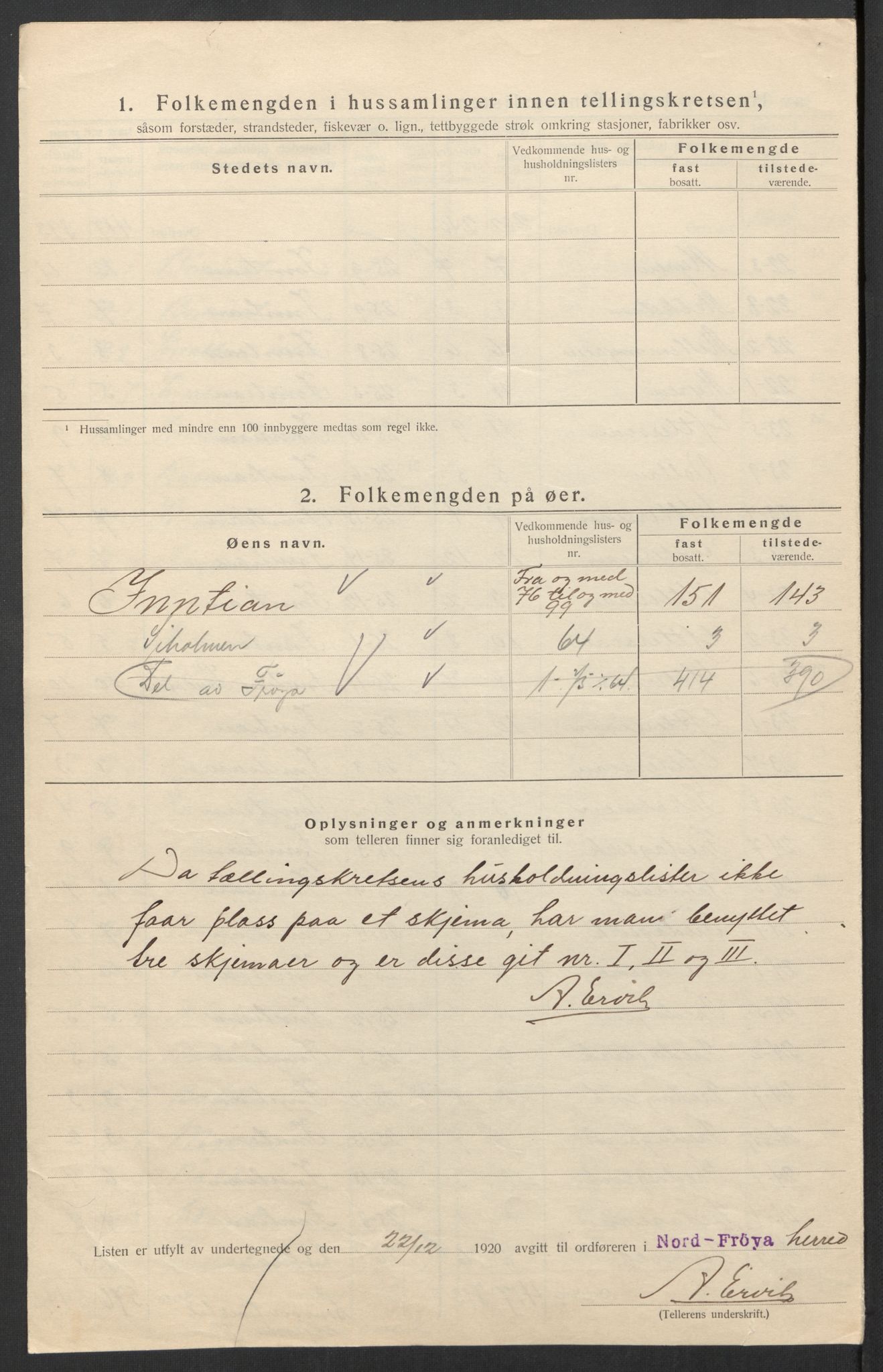 SAT, Folketelling 1920 for 1620 Nord-Frøya herred, 1920, s. 8