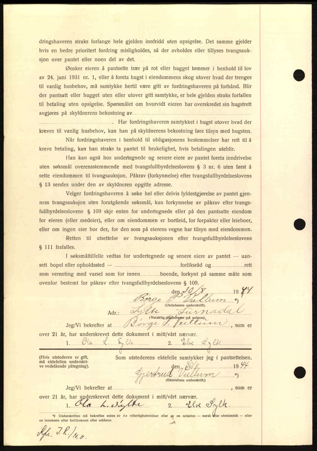 Nordmøre sorenskriveri, AV/SAT-A-4132/1/2/2Ca: Pantebok nr. B92, 1944-1945, Dagboknr: 1553/1944