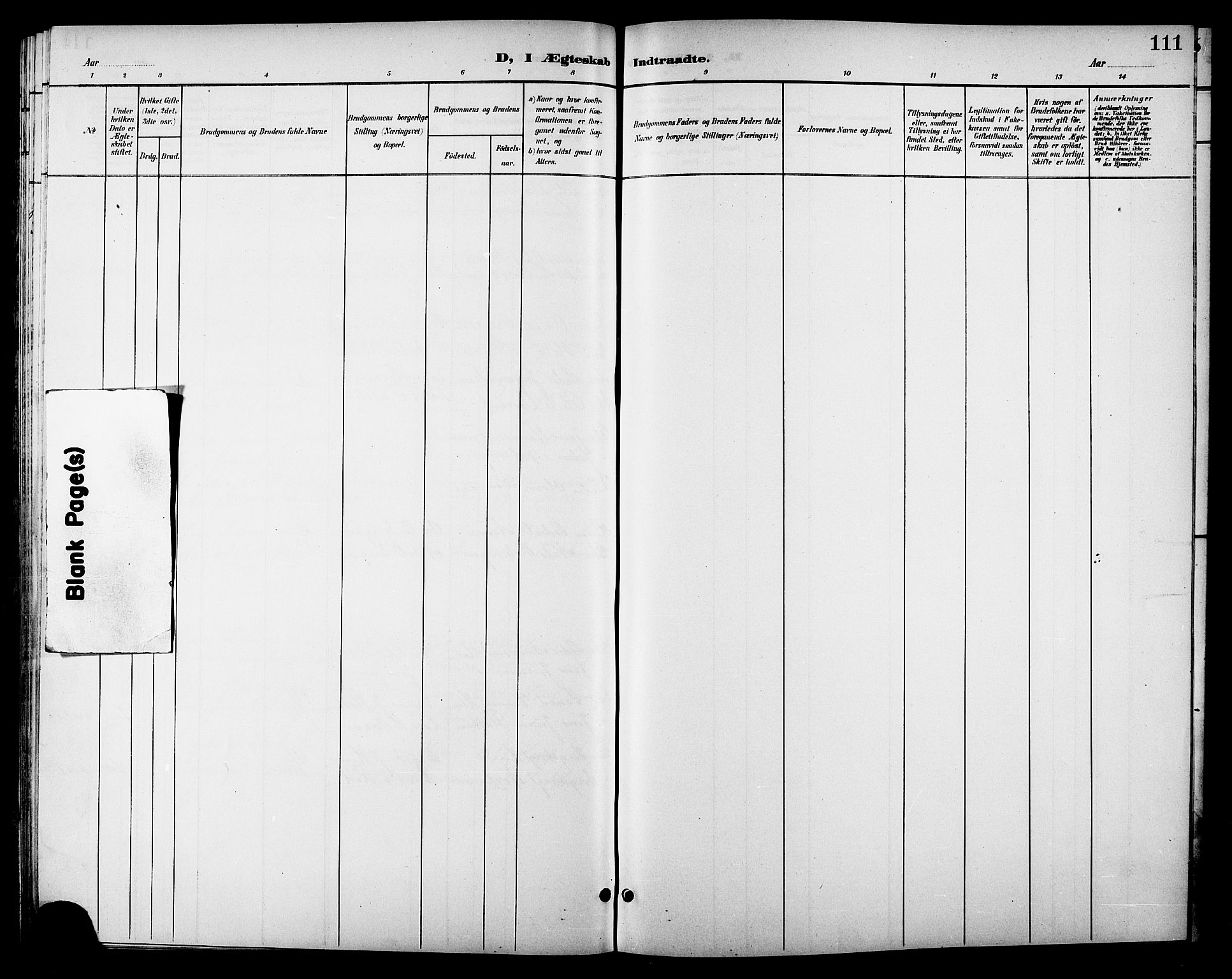 Ministerialprotokoller, klokkerbøker og fødselsregistre - Sør-Trøndelag, AV/SAT-A-1456/688/L1029: Klokkerbok nr. 688C04, 1899-1915, s. 111