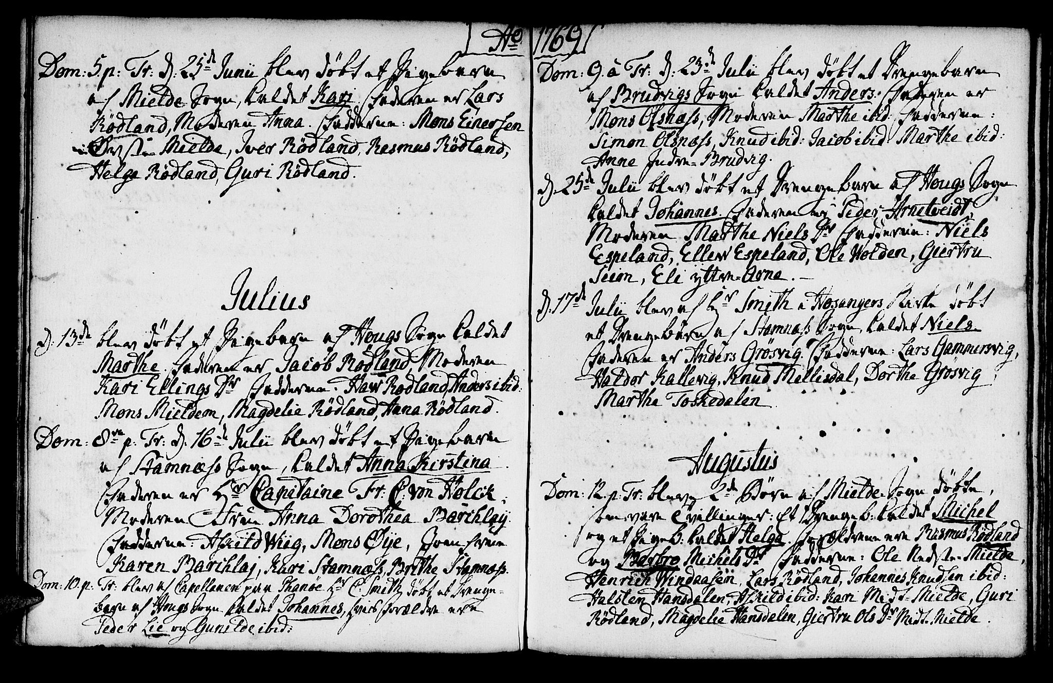 Haus sokneprestembete, SAB/A-75601/H/Haa: Ministerialbok nr. A 8, 1754-1769, s. 134