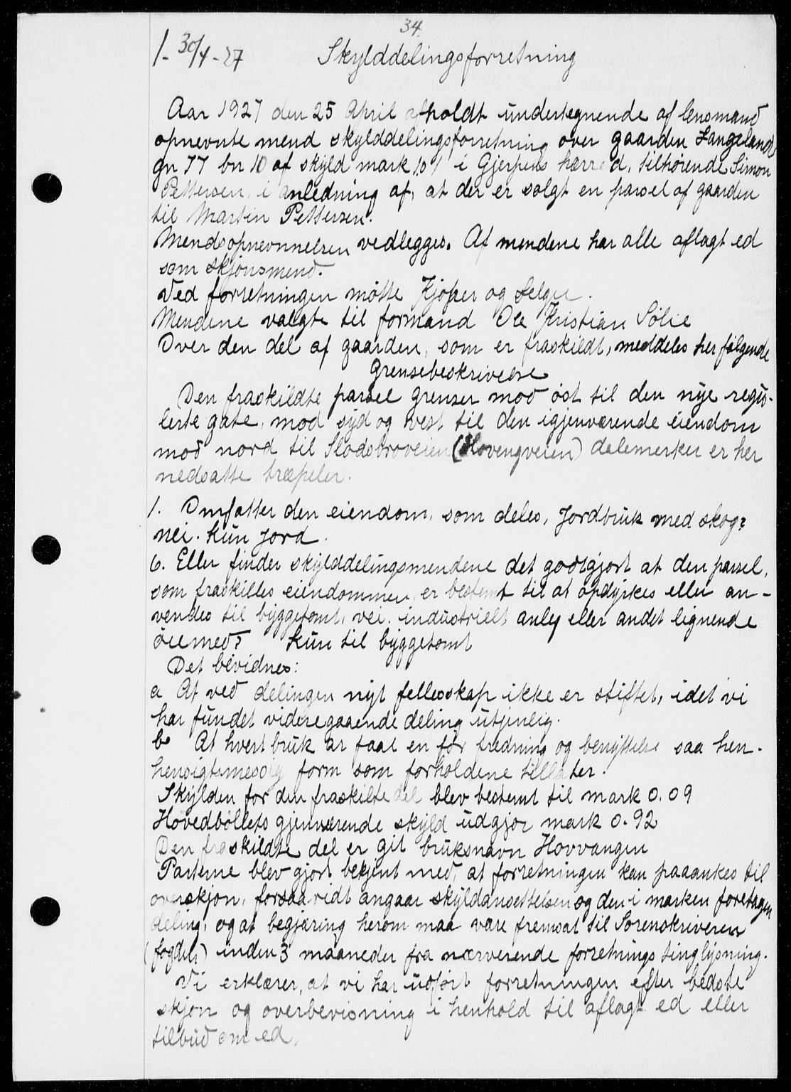 Gjerpen sorenskriveri, SAKO/A-216/G/Ga/Gaa/L0048: Pantebok nr. I 48 og 50-51, 1926-1928, Tingl.dato: 30.04.1927