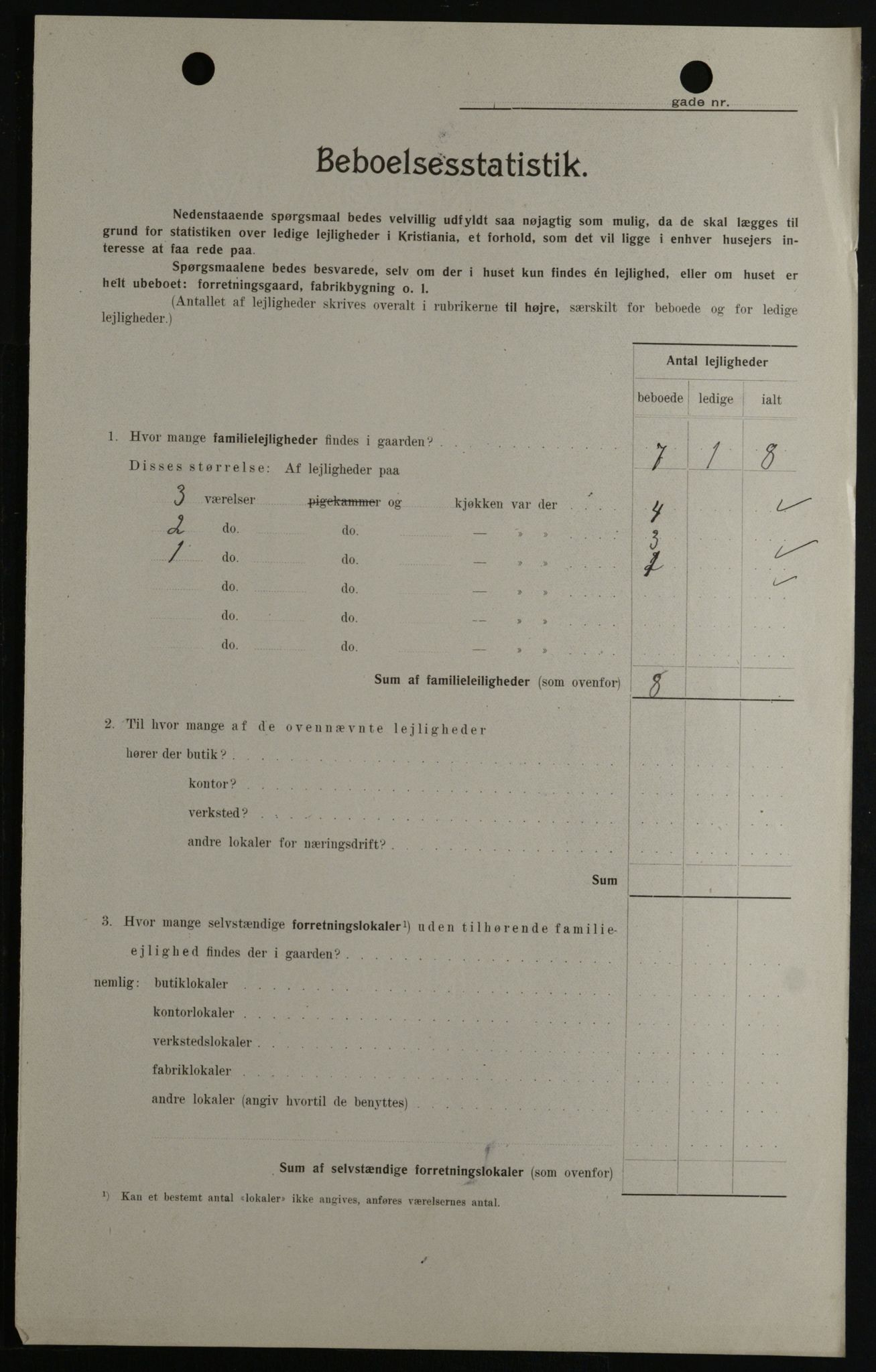 OBA, Kommunal folketelling 1.2.1908 for Kristiania kjøpstad, 1908, s. 24208