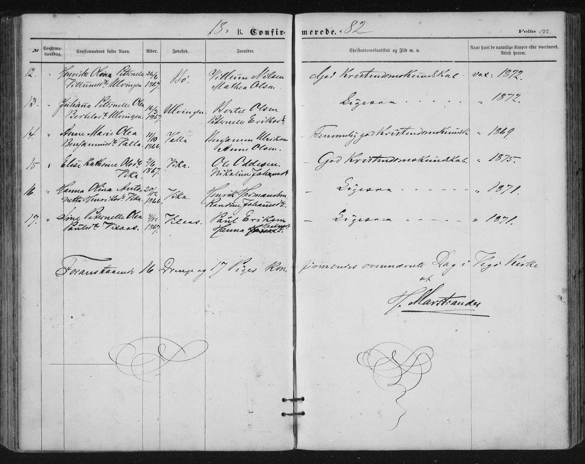 Ministerialprotokoller, klokkerbøker og fødselsregistre - Nordland, AV/SAT-A-1459/816/L0241: Ministerialbok nr. 816A07, 1870-1885, s. 172
