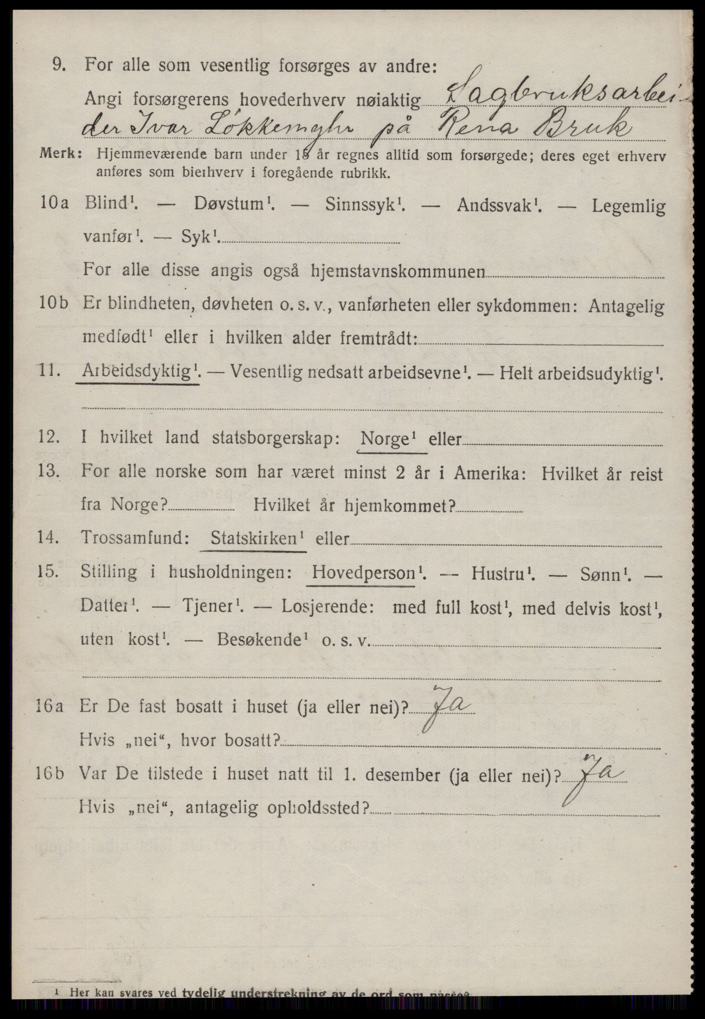 SAT, Folketelling 1920 for 1554 Bremsnes herred, 1920, s. 4200