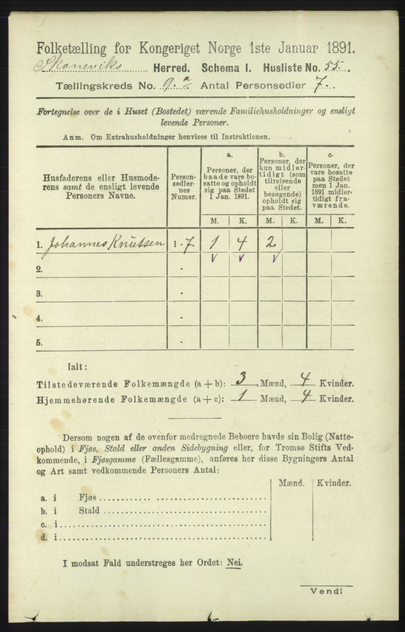 RA, Folketelling 1891 for 1212 Skånevik herred, 1891, s. 2544