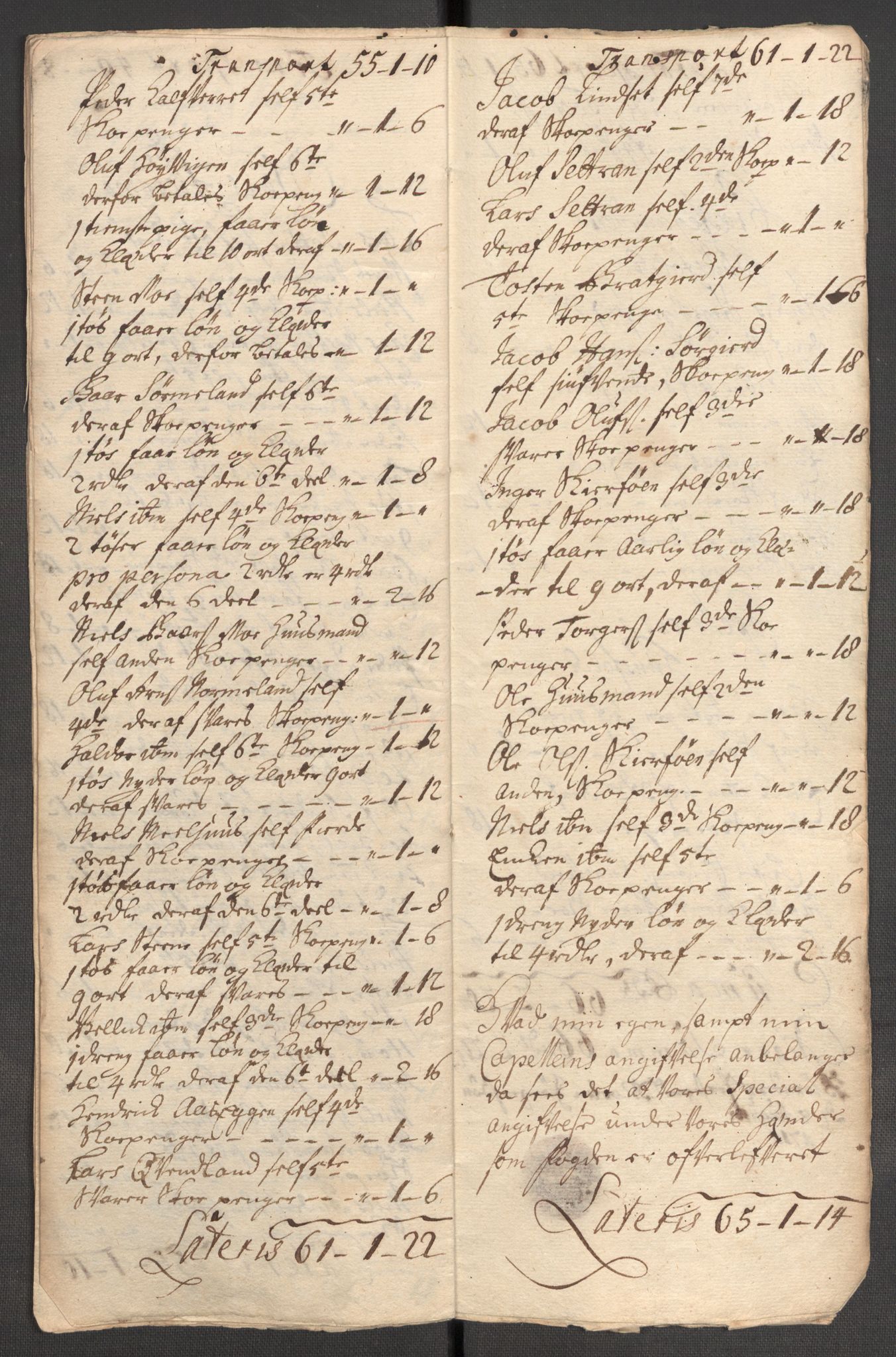 Rentekammeret inntil 1814, Reviderte regnskaper, Fogderegnskap, RA/EA-4092/R57/L3860: Fogderegnskap Fosen, 1711, s. 422