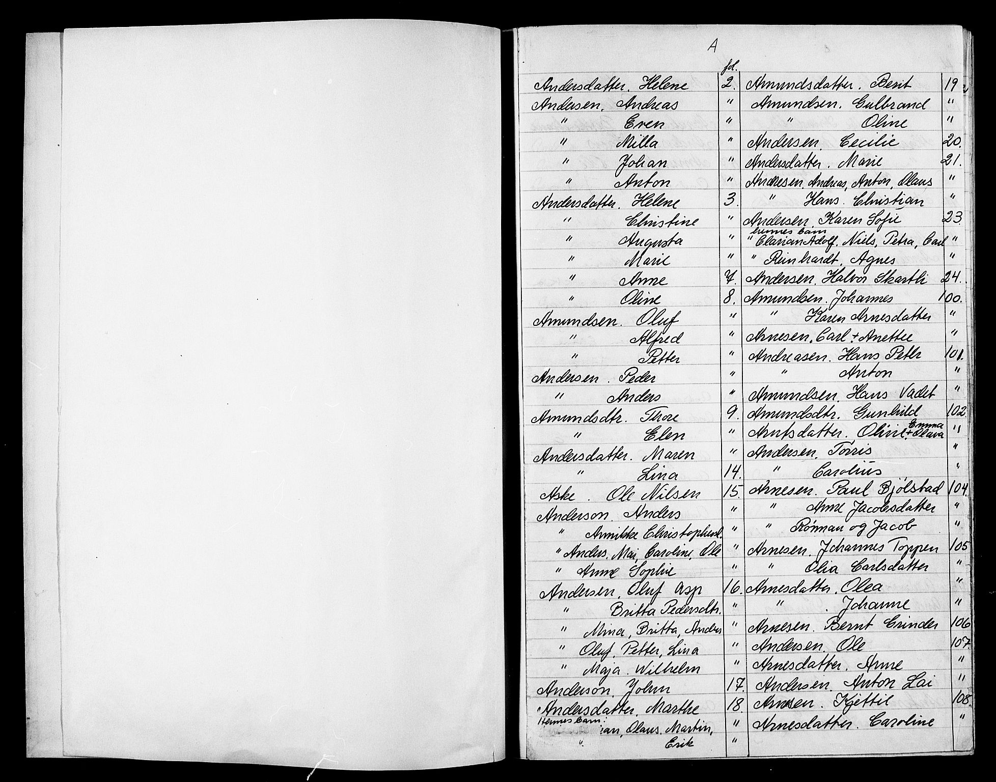 Oslo politidistrikt, SAO/A-10085/E/Ee/Eefa/L0000a: Register til emigrantprotokollene, 1867-1868