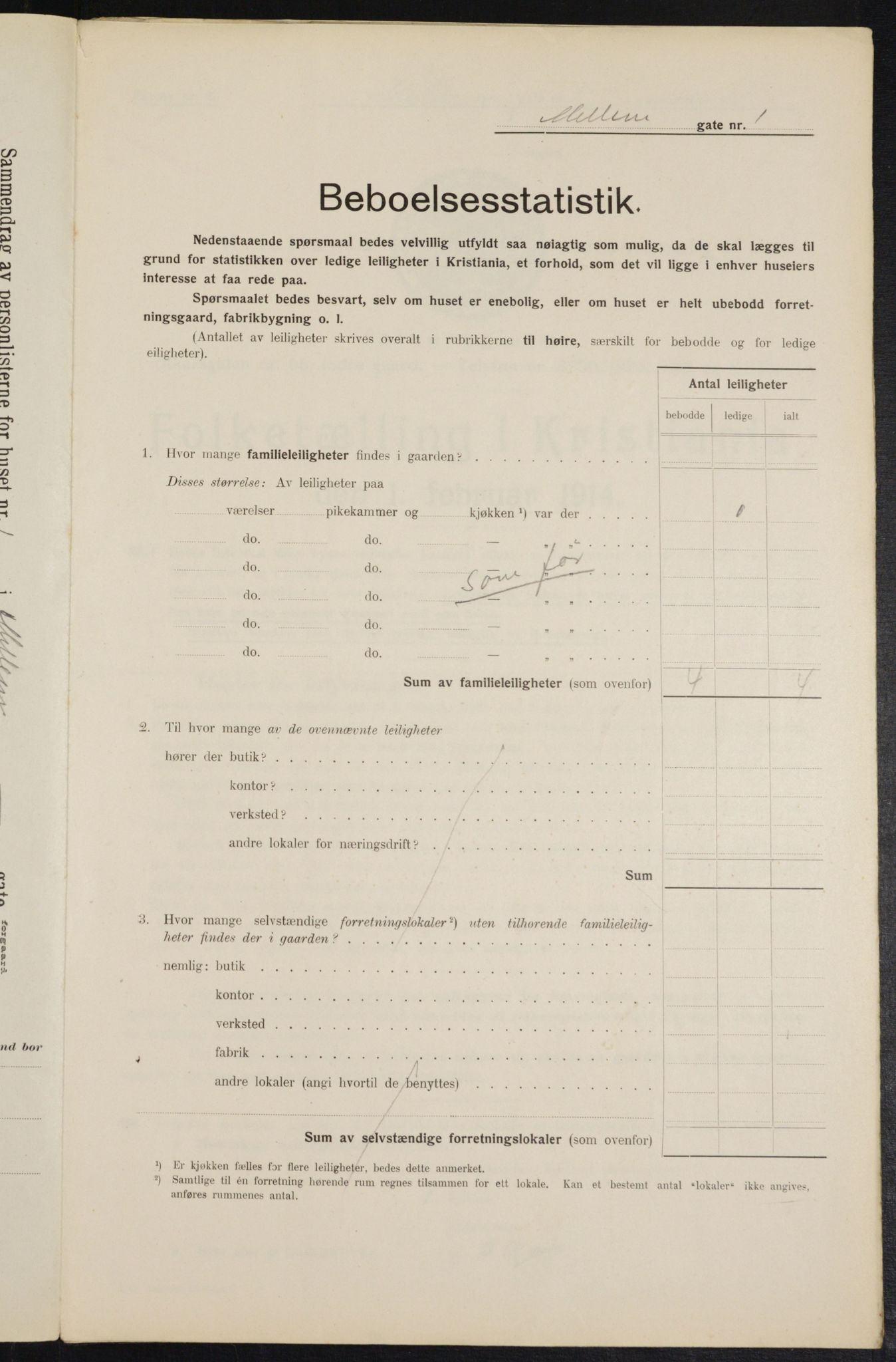 OBA, Kommunal folketelling 1.2.1914 for Kristiania, 1914, s. 64982