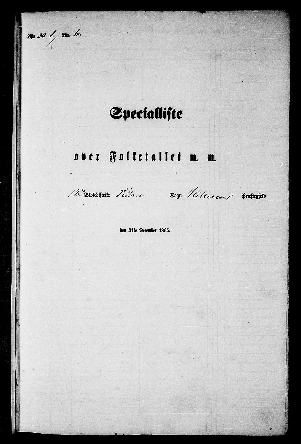 RA, Folketelling 1865 for 1617P Hitra prestegjeld, 1865, s. 25