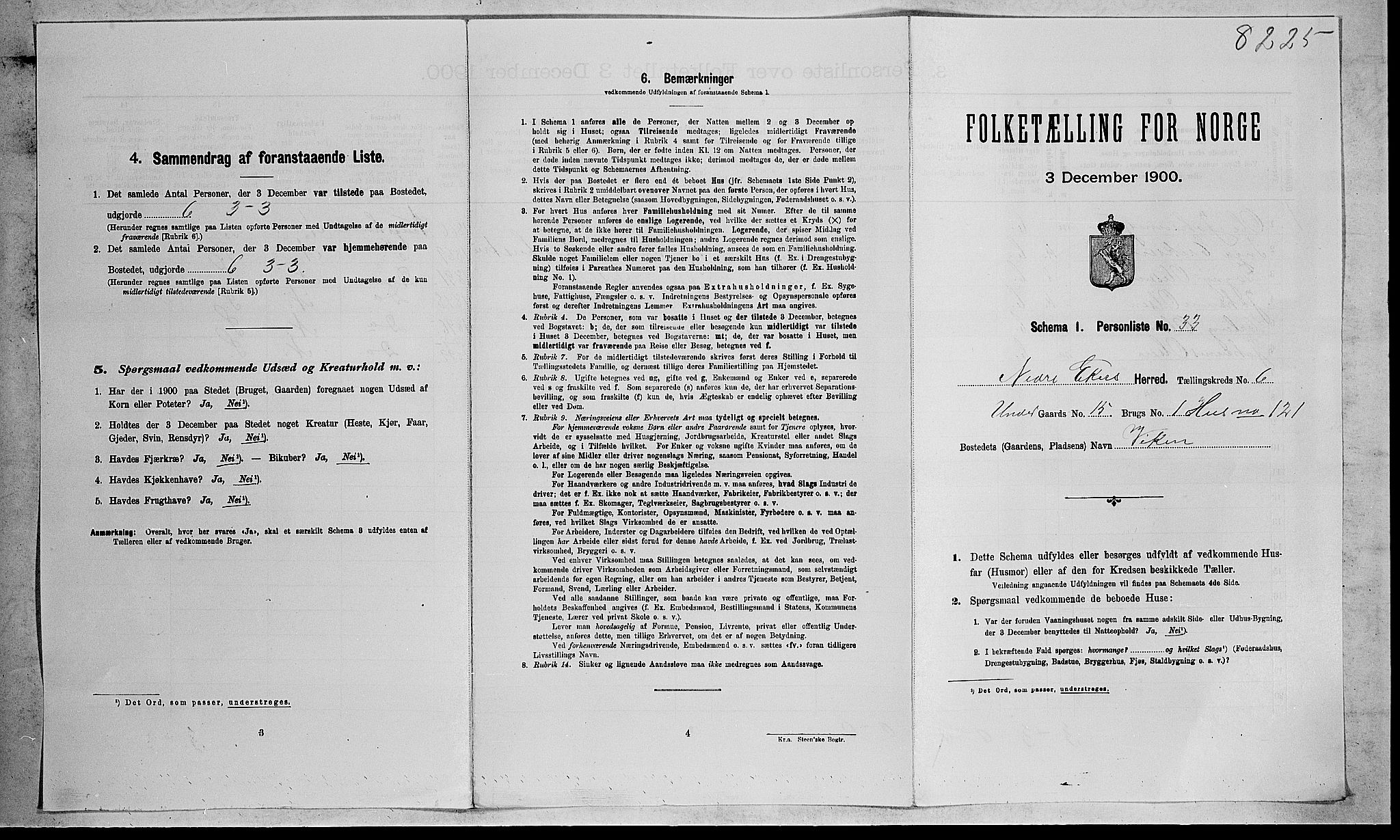 RA, Folketelling 1900 for 0625 Nedre Eiker herred, 1900, s. 767