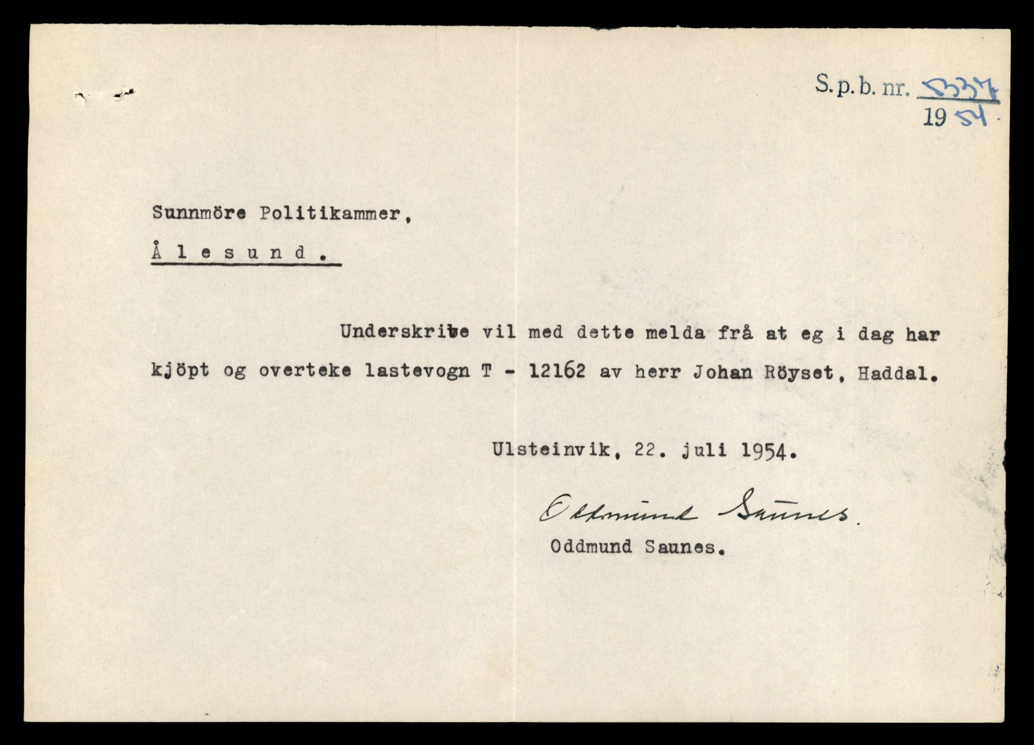Møre og Romsdal vegkontor - Ålesund trafikkstasjon, AV/SAT-A-4099/F/Fe/L0034: Registreringskort for kjøretøy T 12500 - T 12652, 1927-1998, s. 512