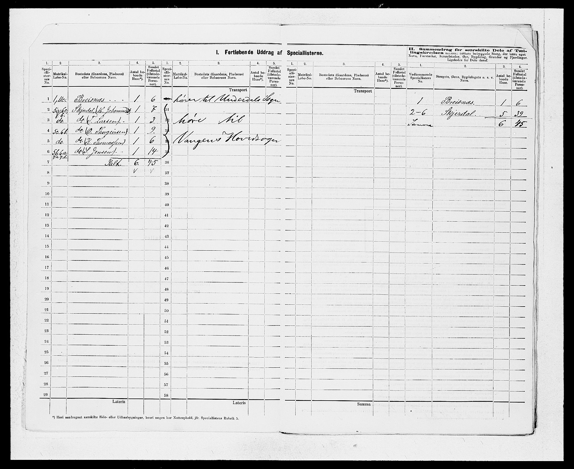 SAB, Folketelling 1875 for 1421P Aurland prestegjeld, 1875, s. 3