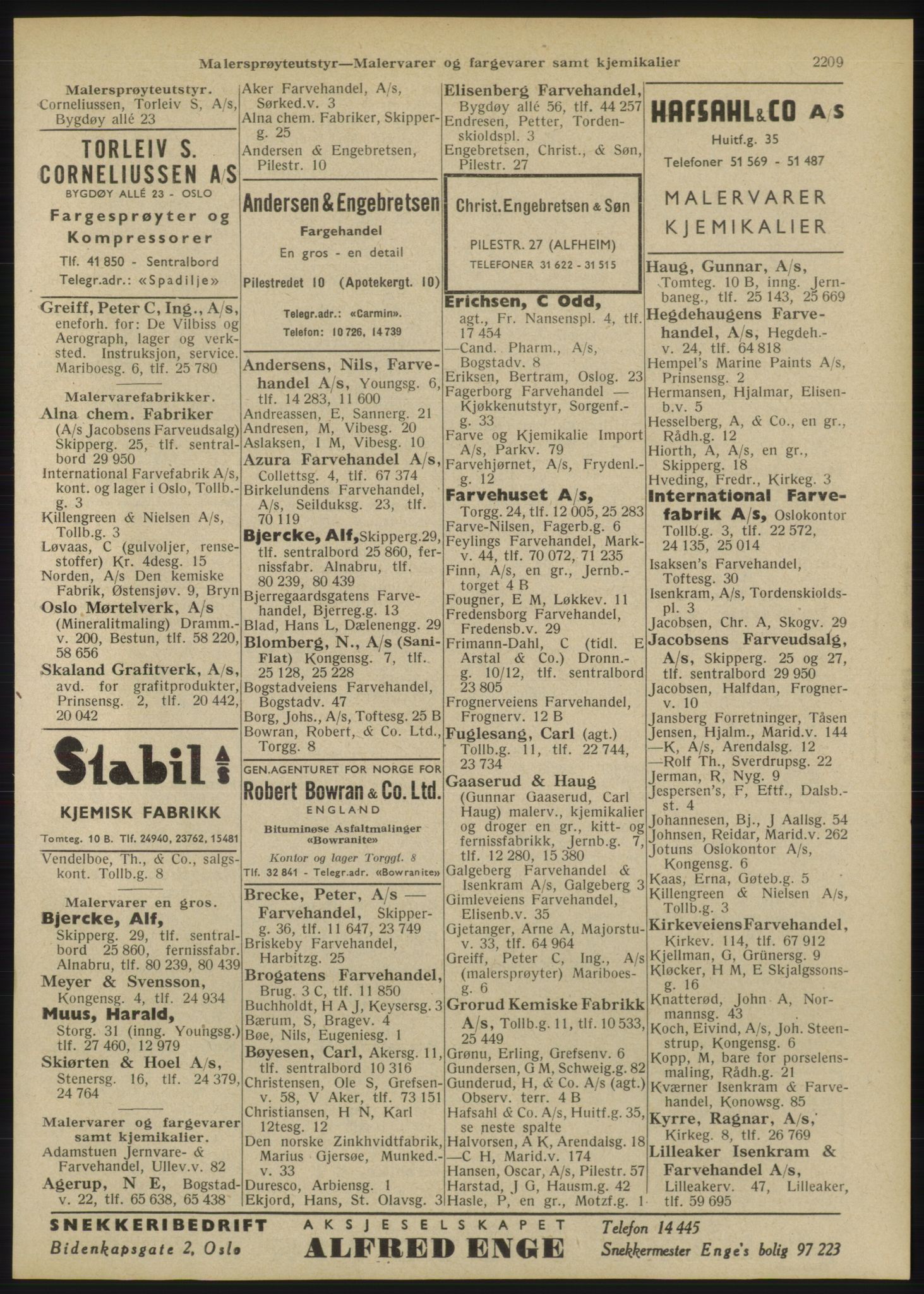 Kristiania/Oslo adressebok, PUBL/-, 1946, s. 2209