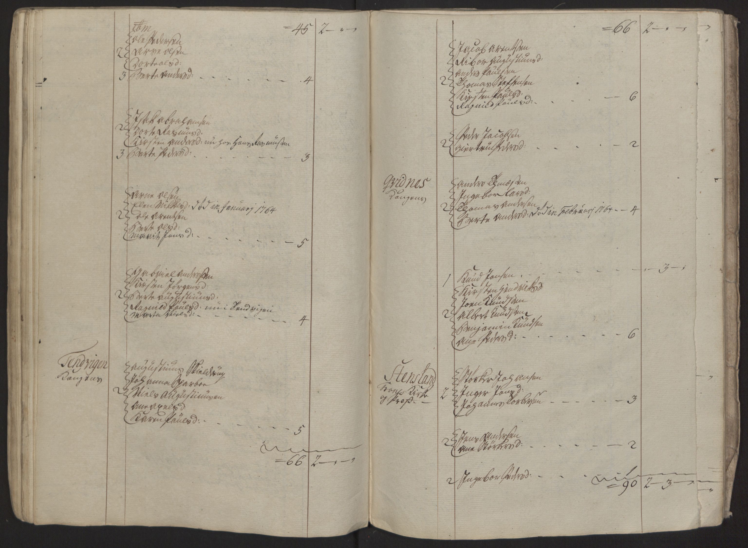Rentekammeret inntil 1814, Reviderte regnskaper, Fogderegnskap, RA/EA-4092/R68/L4845: Ekstraskatten Senja og Troms, 1762-1765, s. 307