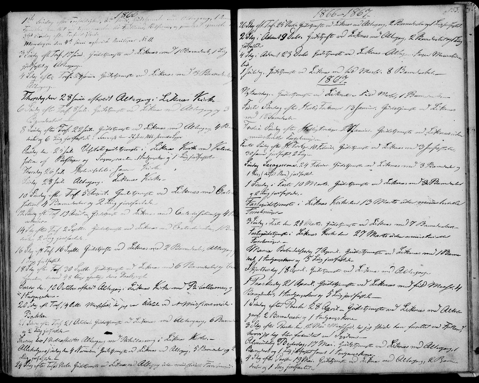 Kvinesdal sokneprestkontor, SAK/1111-0026/F/Fa/Fab/L0006: Ministerialbok nr. A 6, 1857-1869, s. 353