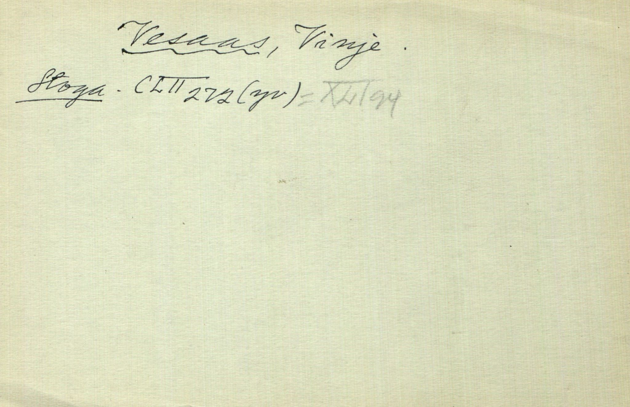 Rikard Berge, TEMU/TGM-A-1003/I/L0023: Personregister- V, 1910-1950