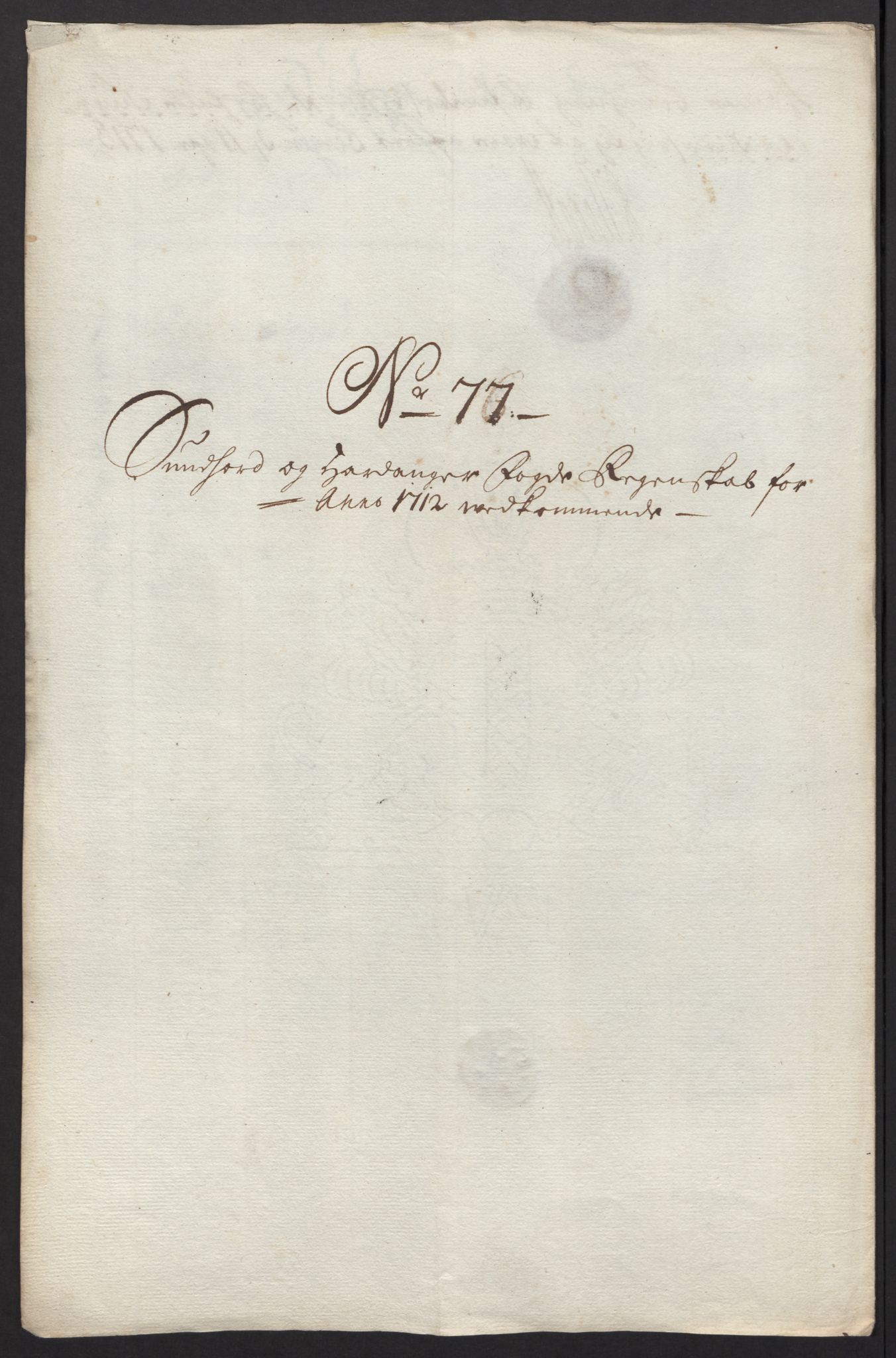 Rentekammeret inntil 1814, Reviderte regnskaper, Fogderegnskap, AV/RA-EA-4092/R48/L2988: Fogderegnskap Sunnhordland og Hardanger, 1712, s. 406