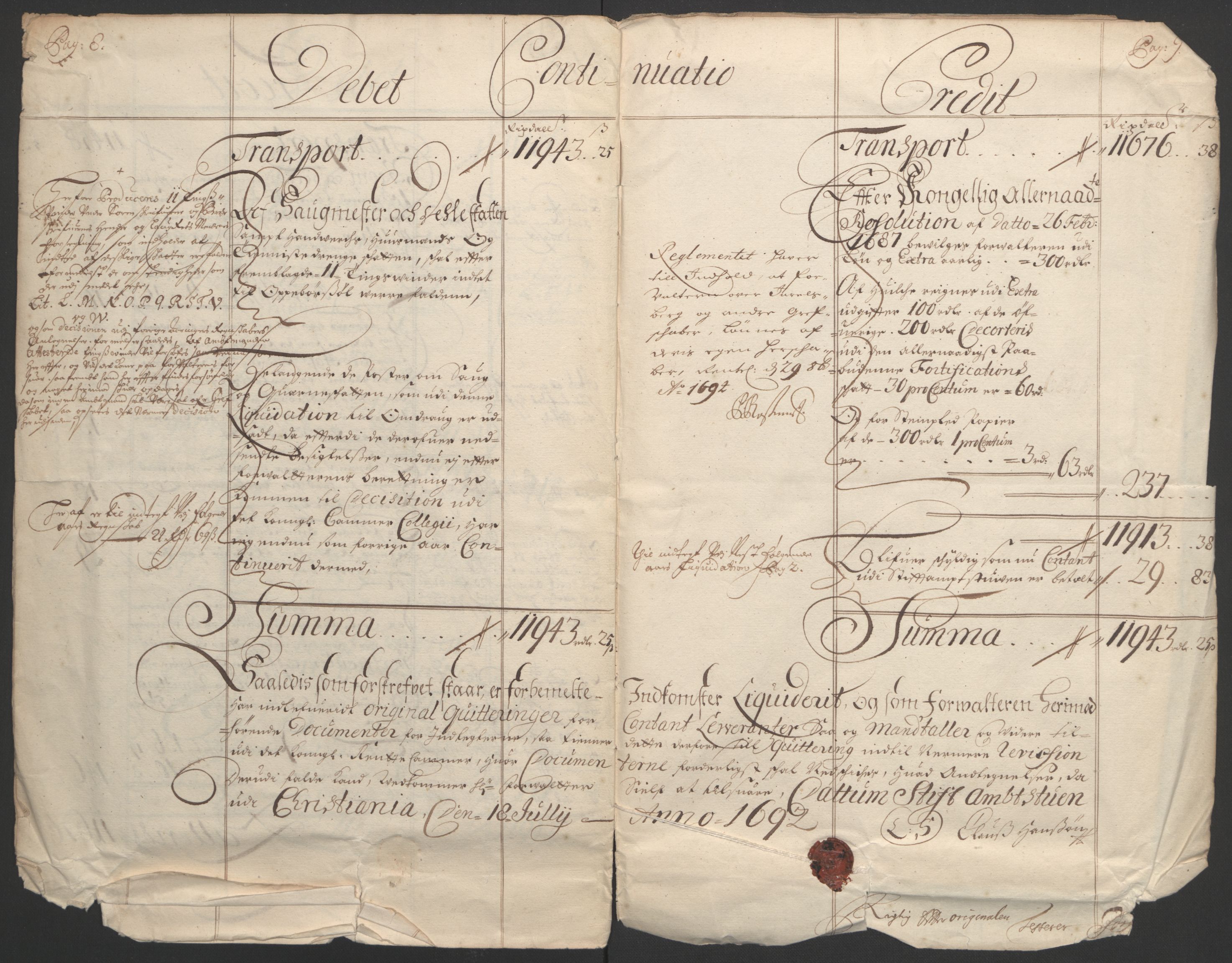 Rentekammeret inntil 1814, Reviderte regnskaper, Fogderegnskap, RA/EA-4092/R32/L1864: Fogderegnskap Jarlsberg grevskap, 1691, s. 13
