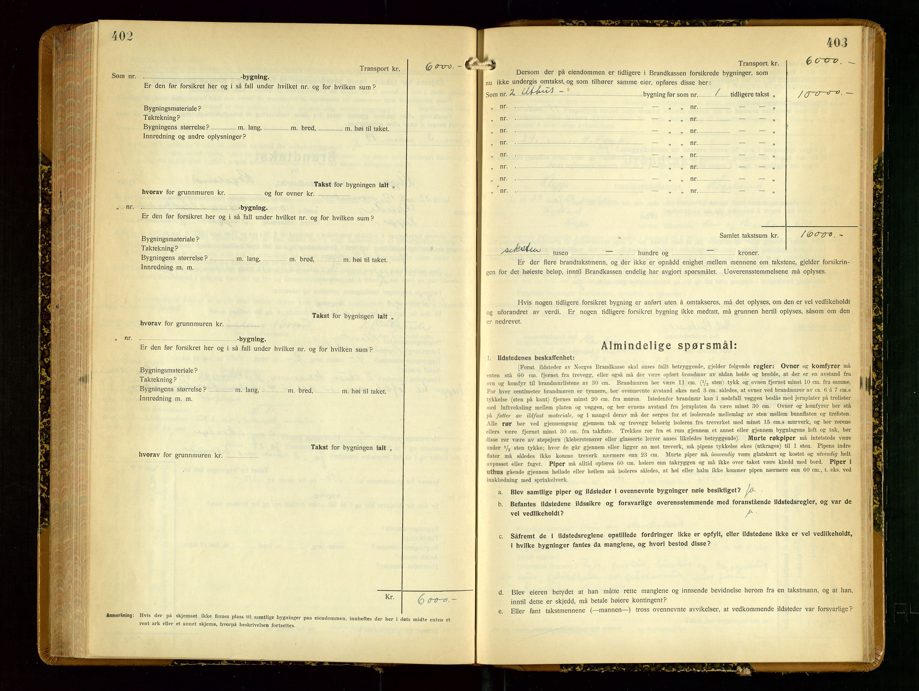 Klepp lensmannskontor, AV/SAST-A-100163/Goc/L0012: "Brandtakstprotokoll" m/register, 1929-1933, s. 402-403