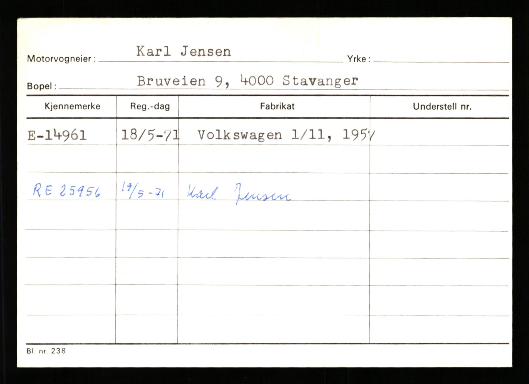 Stavanger trafikkstasjon, SAST/A-101942/0/G/L0003: Registreringsnummer: 10466 - 15496, 1930-1971, s. 2868