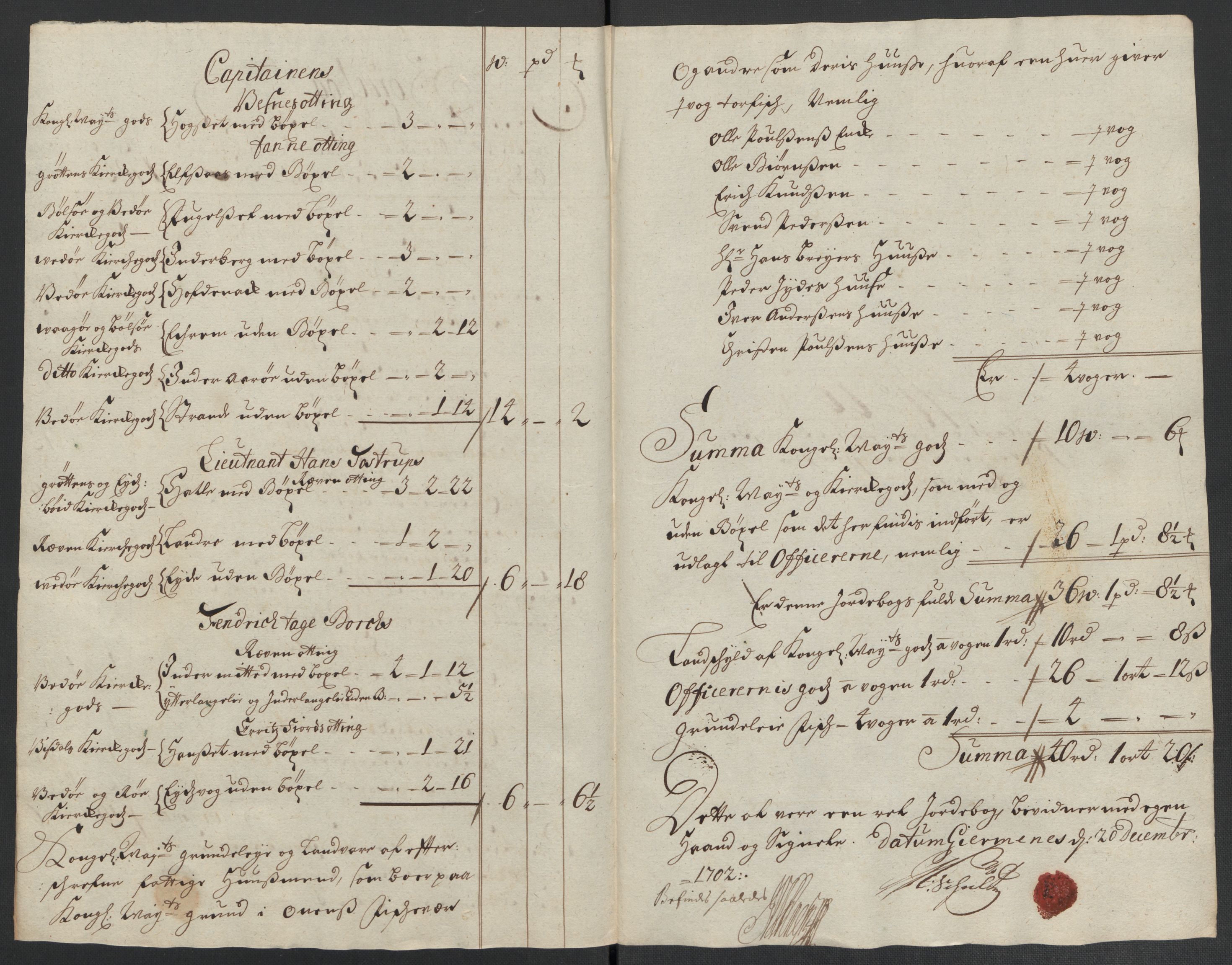 Rentekammeret inntil 1814, Reviderte regnskaper, Fogderegnskap, RA/EA-4092/R55/L3655: Fogderegnskap Romsdal, 1701-1702, s. 273