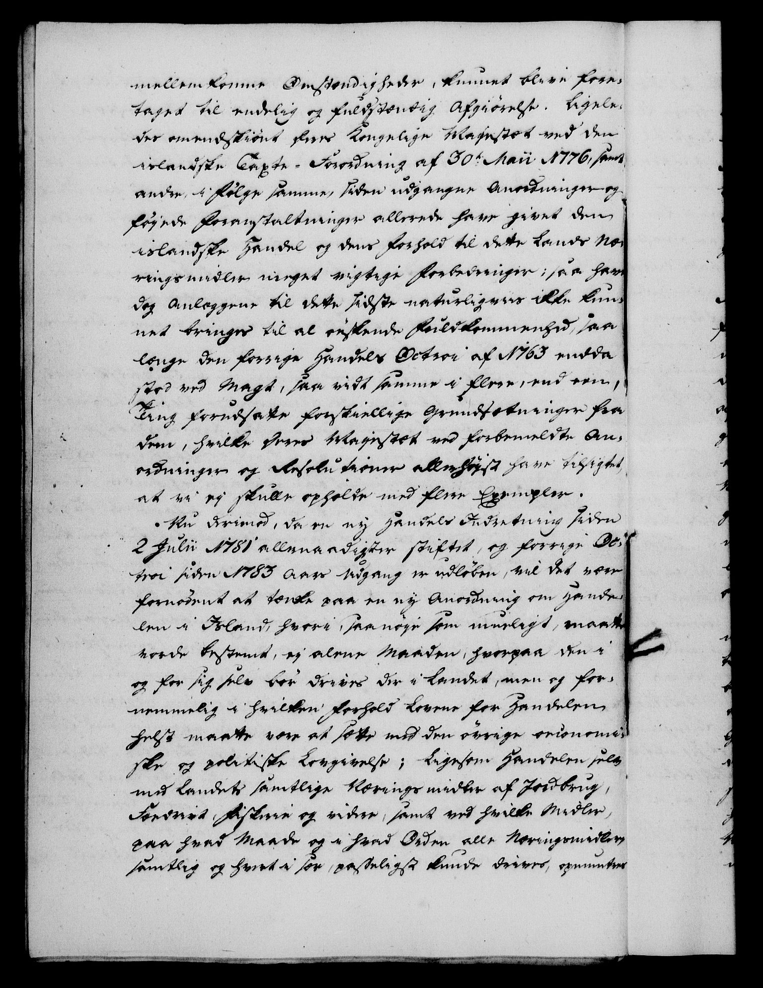 Rentekammeret, Kammerkanselliet, AV/RA-EA-3111/G/Gf/Gfa/L0067: Norsk relasjons- og resolusjonsprotokoll (merket RK 52.67), 1785, s. 136