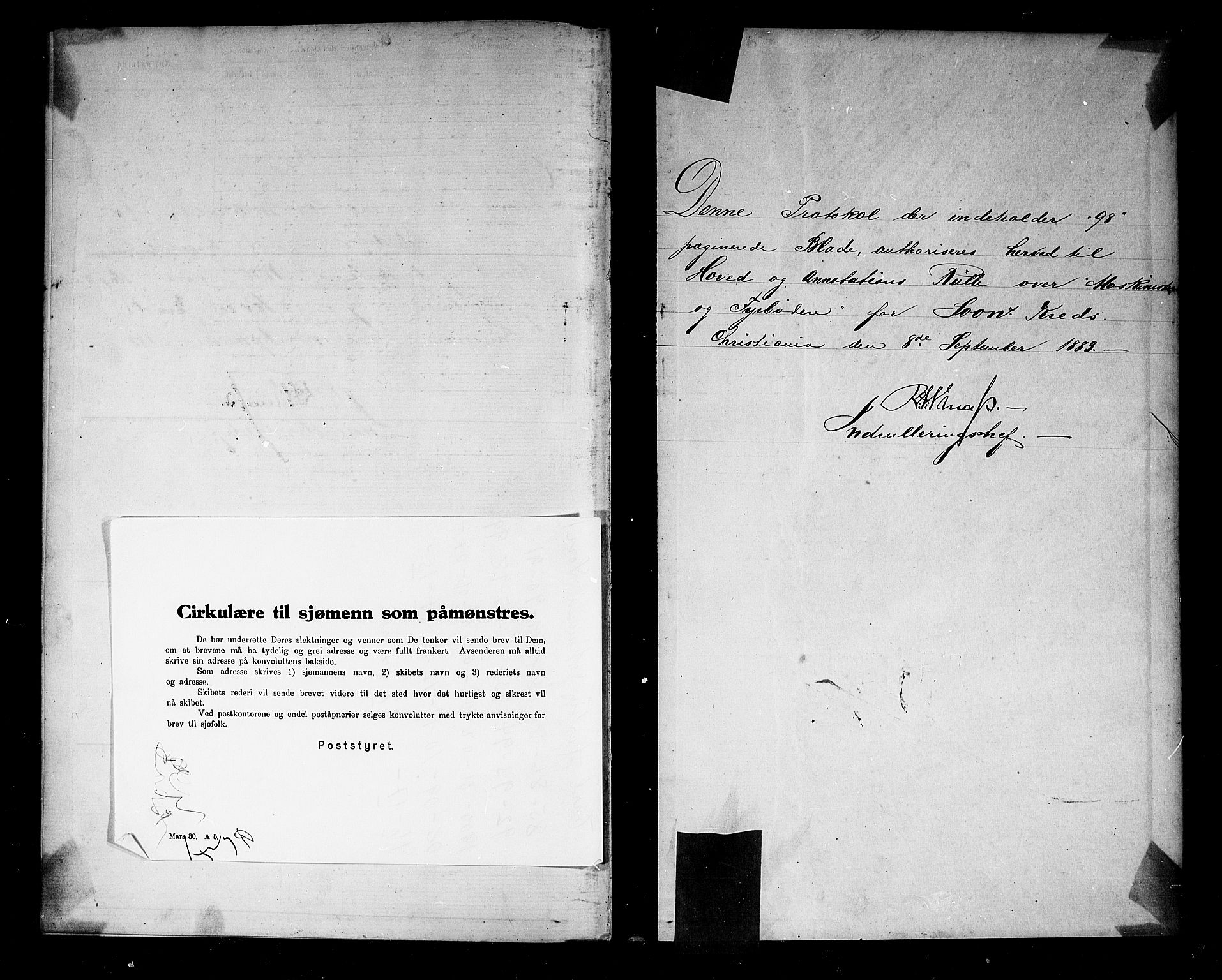 Son mønstringskontor, SAO/A-10569e/F/Fc/Fcd/L0002: Hoved- og annotasjonsrulle for skippere og fyrbøtere, 1891-1911, s. 22