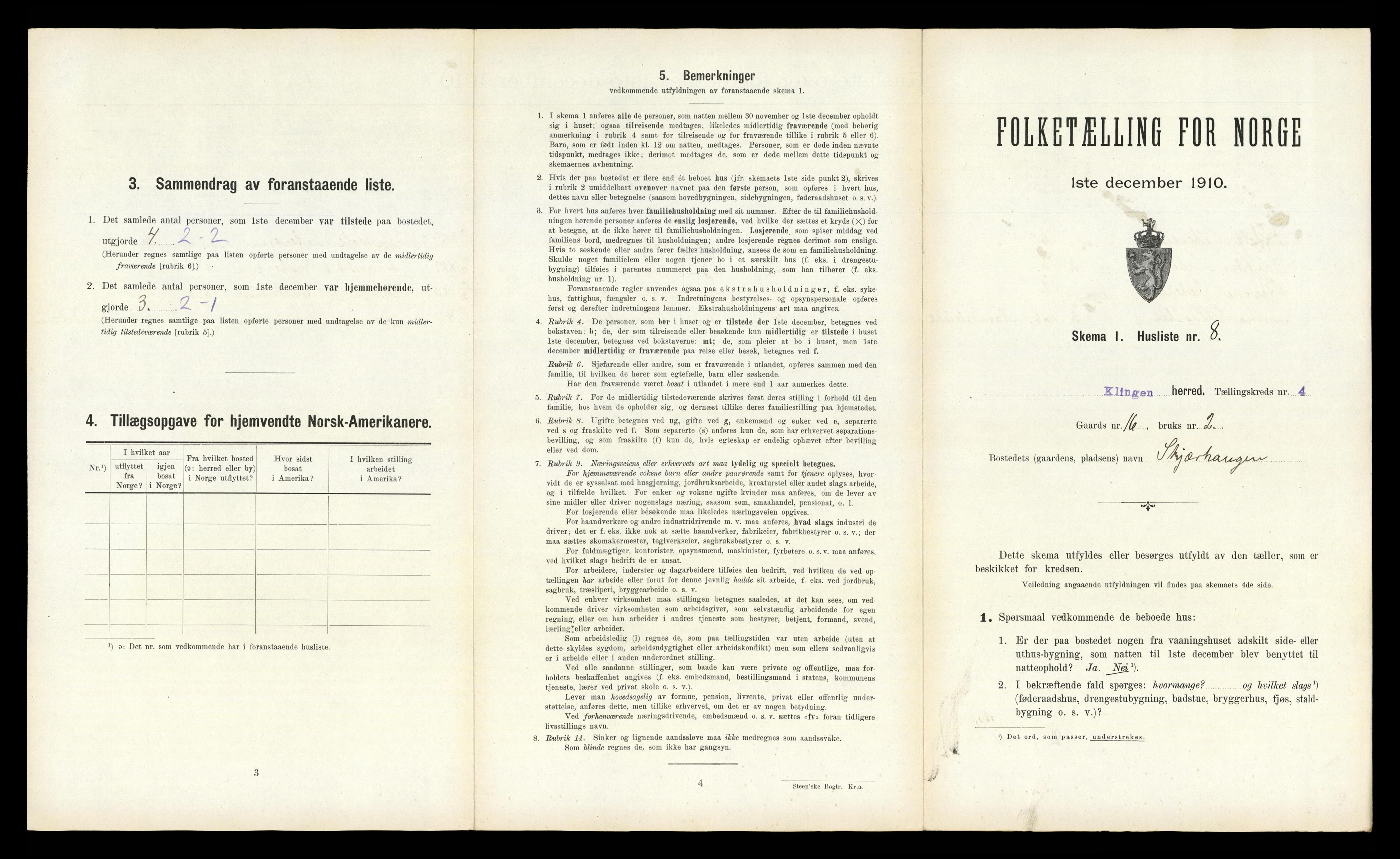 RA, Folketelling 1910 for 1746 Klinga herred, 1910, s. 323
