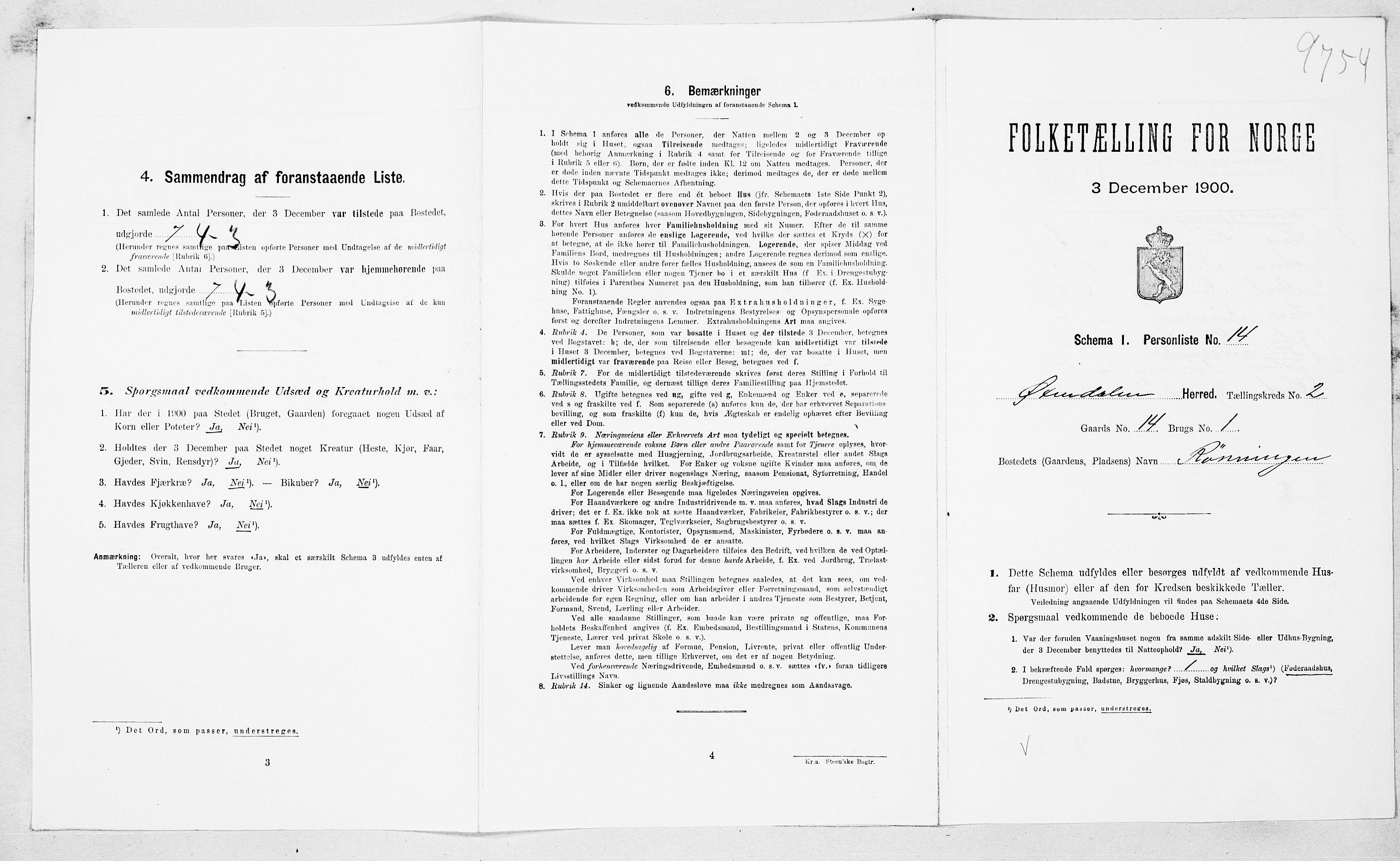 SAT, Folketelling 1900 for 1561 Øksendal herred, 1900, s. 110