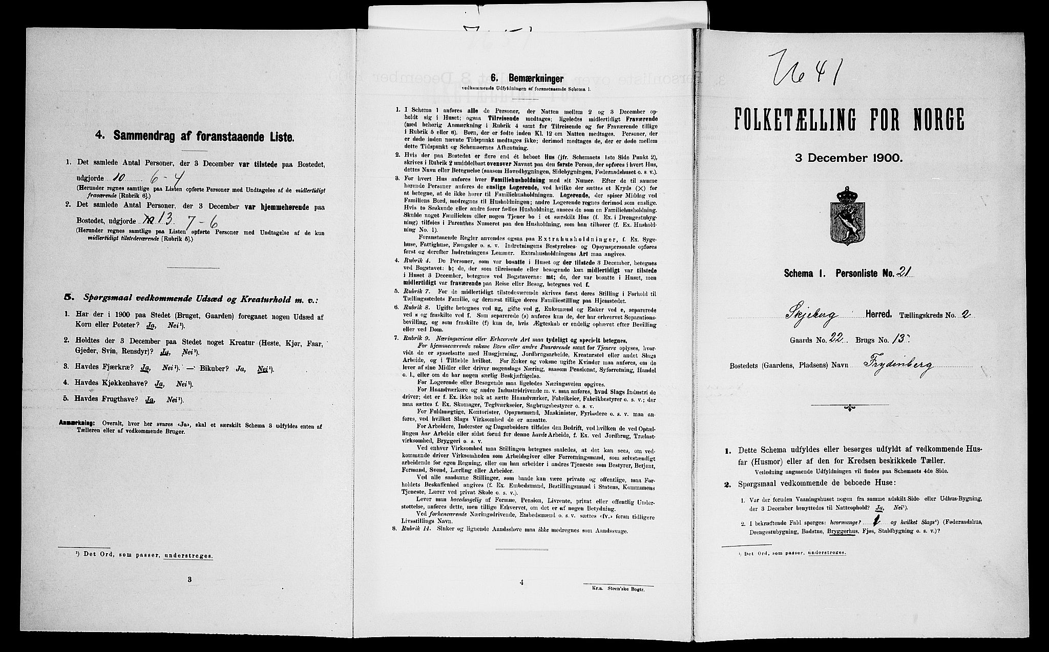 SAO, Folketelling 1900 for 0115 Skjeberg herred, 1900, s. 524