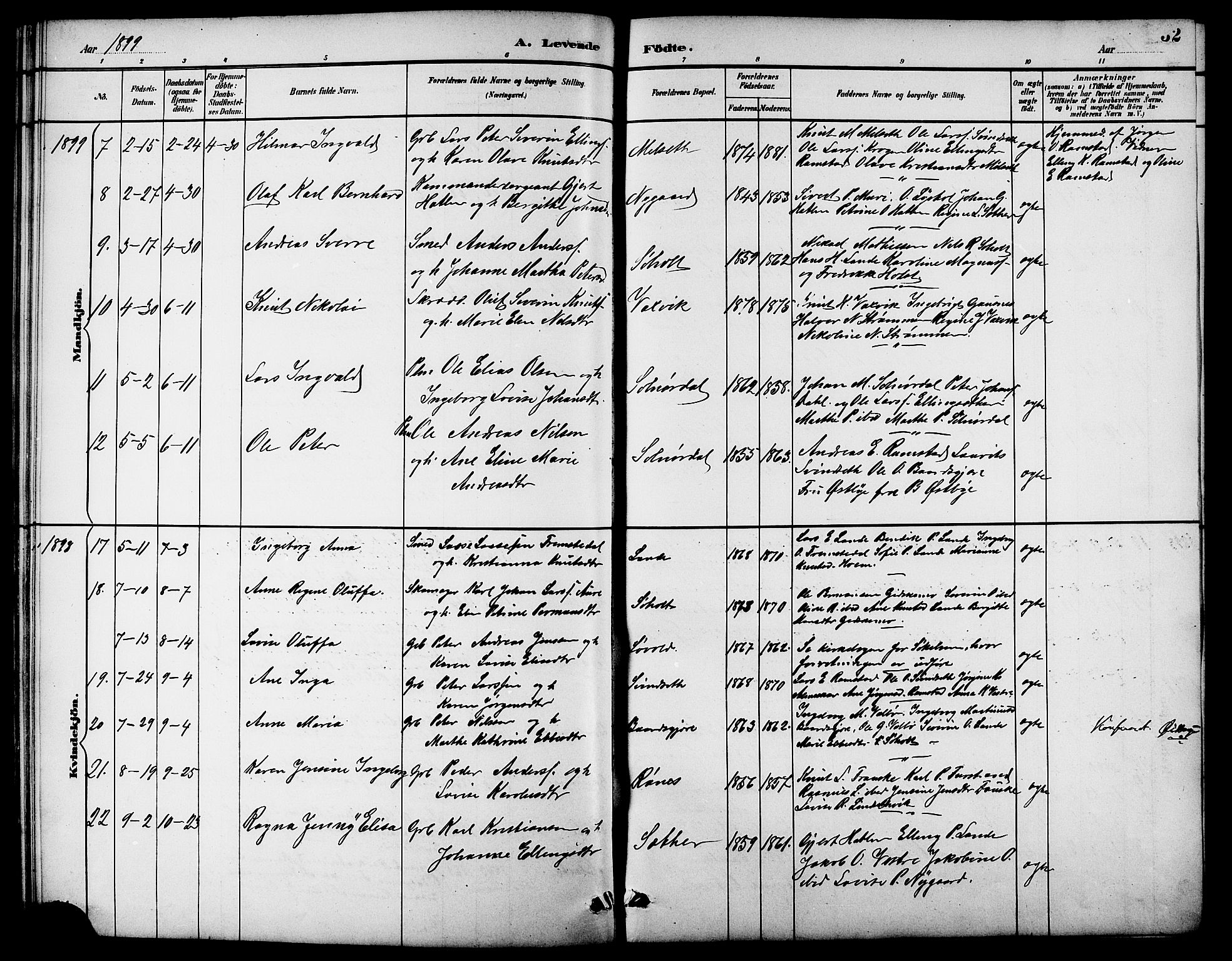 Ministerialprotokoller, klokkerbøker og fødselsregistre - Møre og Romsdal, AV/SAT-A-1454/522/L0327: Klokkerbok nr. 522C06, 1890-1915, s. 32