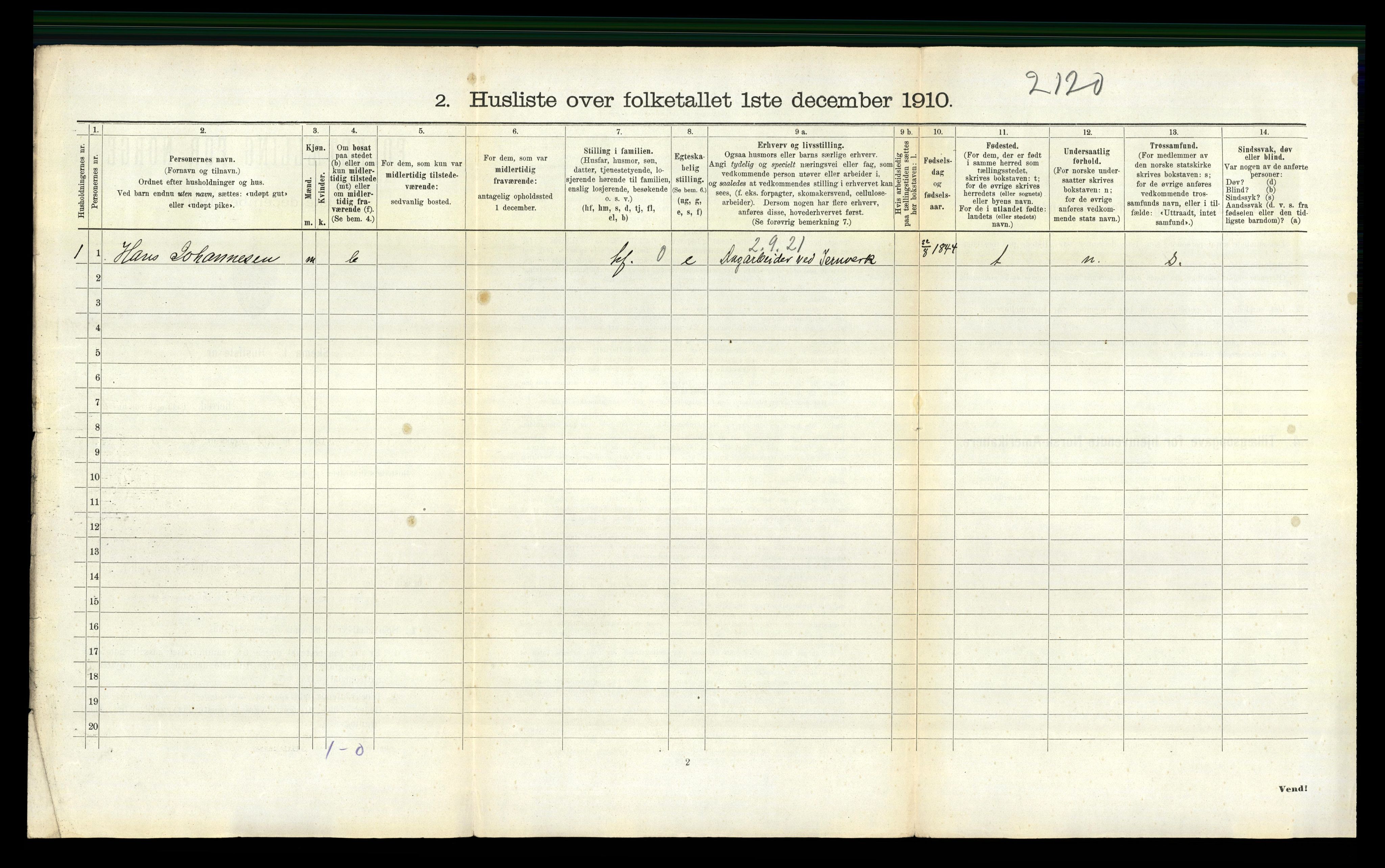 RA, Folketelling 1910 for 0914 Holt herred, 1910, s. 549