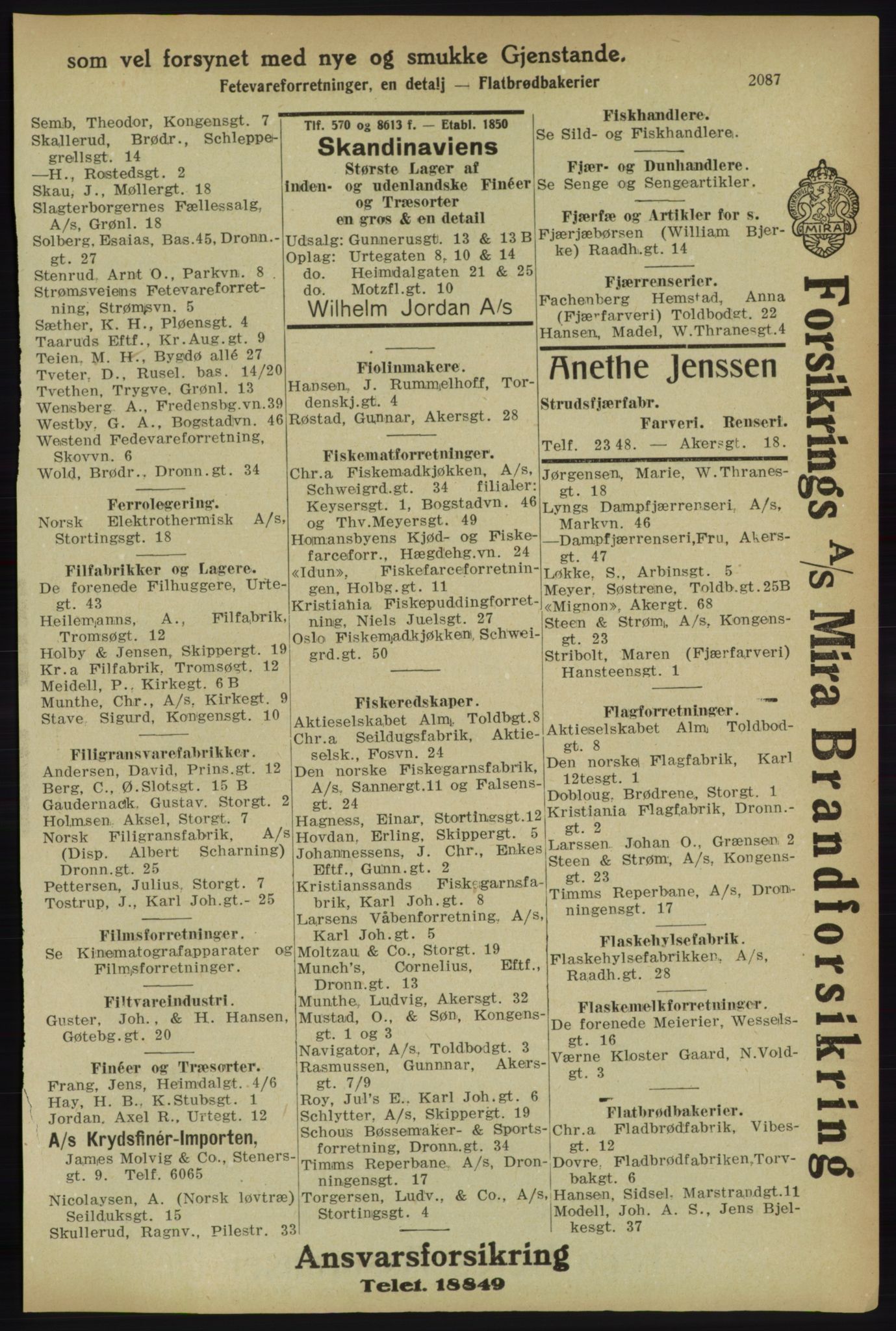 Kristiania/Oslo adressebok, PUBL/-, 1918, s. 2240