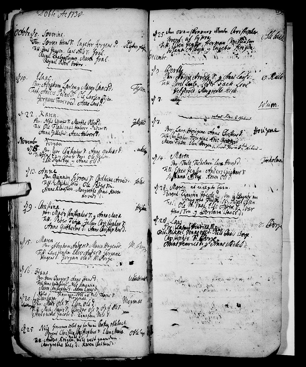 Stokke kirkebøker, SAKO/A-320/F/Fa/L0002: Ministerialbok nr. I 2, 1732-1770, s. 19