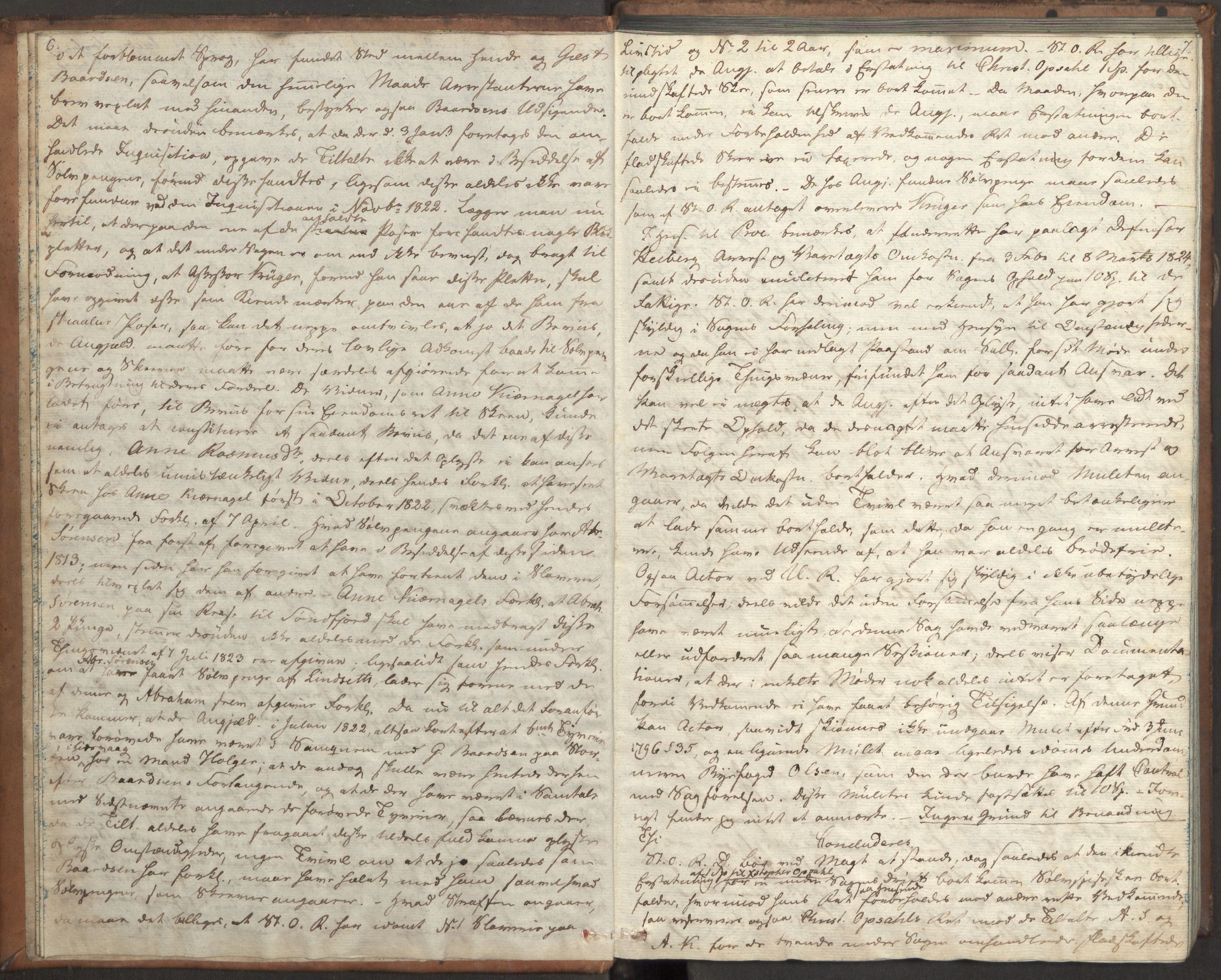 Høyesterett, AV/RA-S-1002/E/Eb/Ebb/L0013/0001: Voteringsprotokoller / Voteringsprotokoll, 1826, s. 6-7