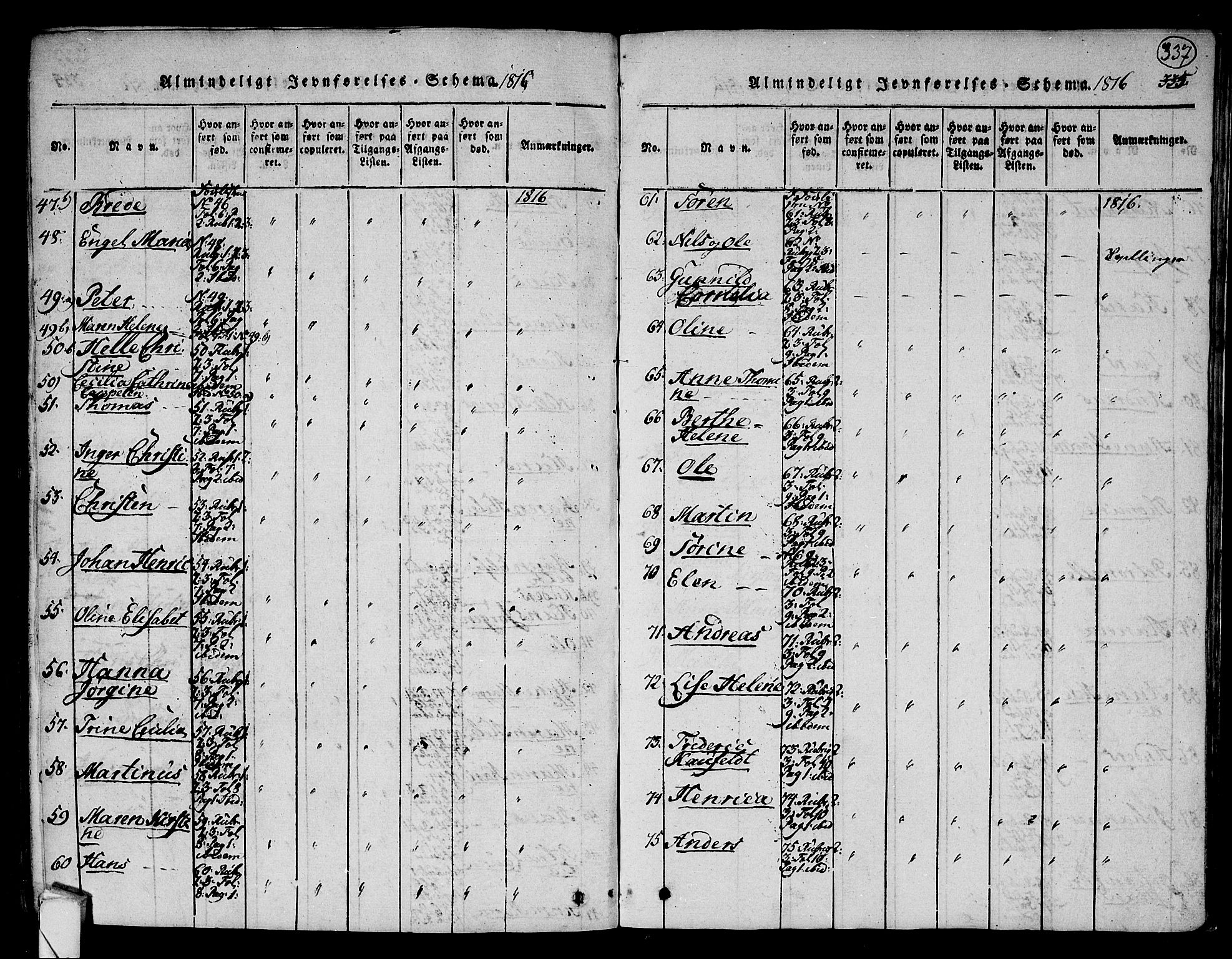 Hurum kirkebøker, AV/SAKO-A-229/F/Fa/L0009: Ministerialbok nr. 9, 1816-1826, s. 337