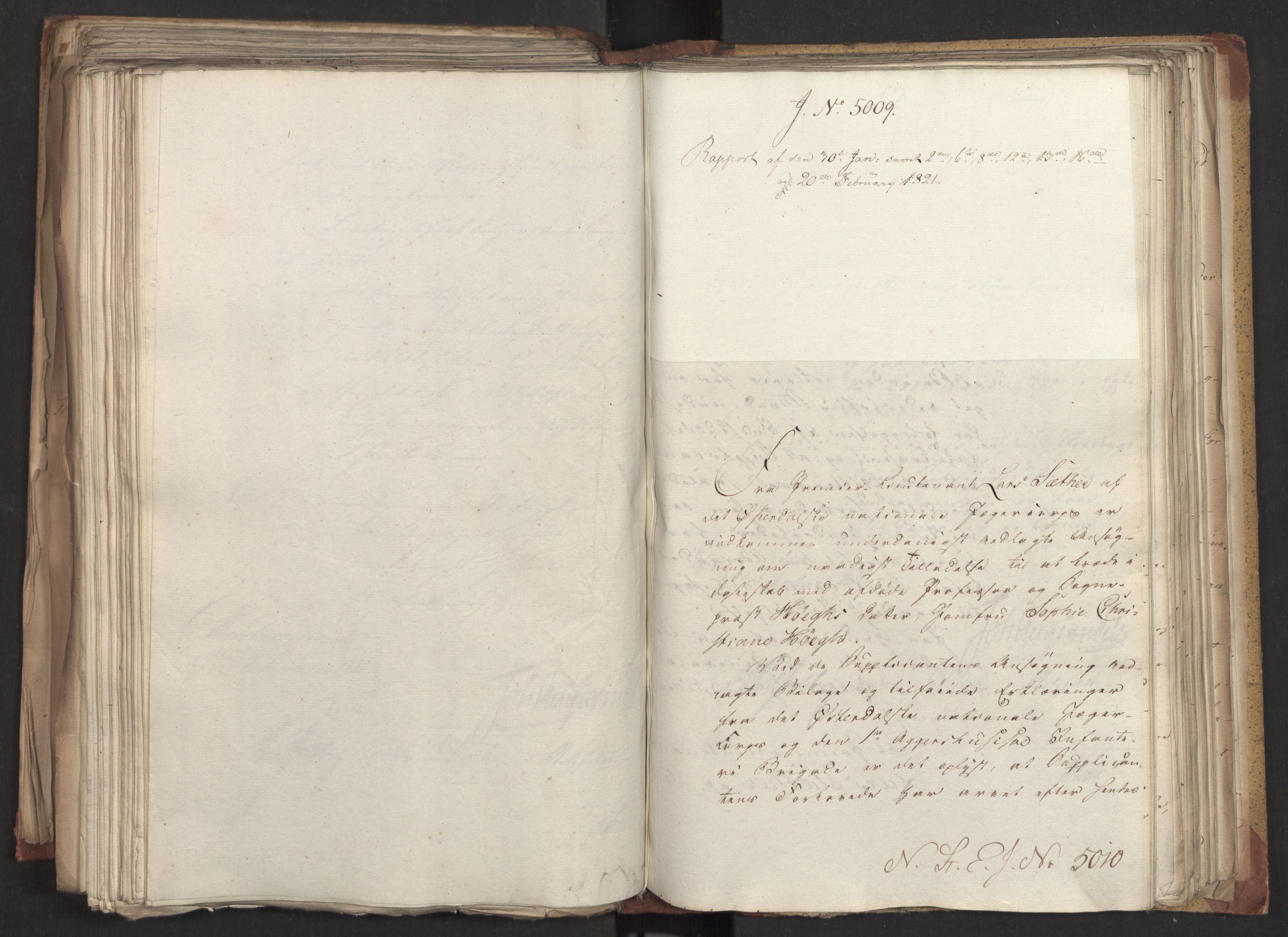 Statsrådsavdelingen i Stockholm, AV/RA-S-1003/D/Da/L0025: Regjeringsinnstillinger nr. 4873-5062, 1821, s. 353