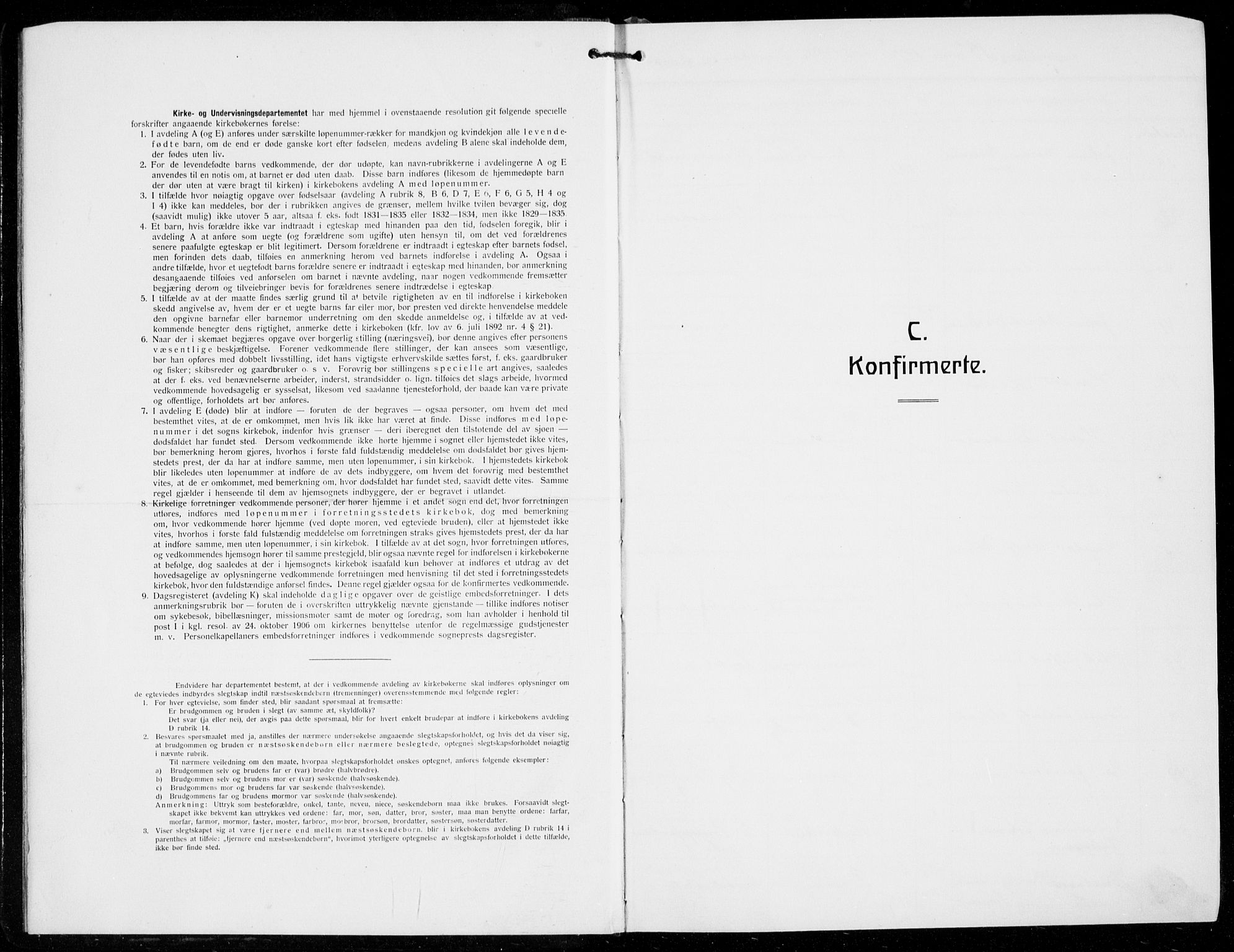 Domkirken sokneprestembete, AV/SAB-A-74801/H/Hab/L0026: Klokkerbok nr. C 6, 1916-1933