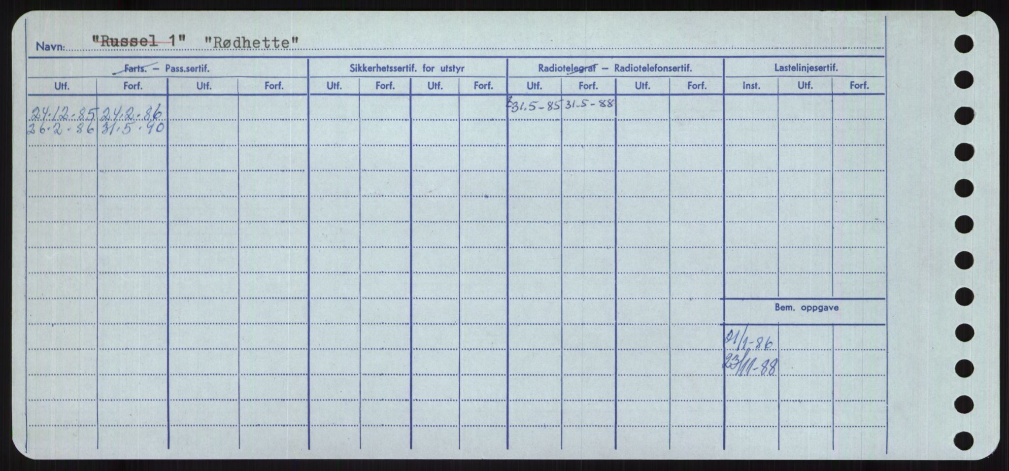 Sjøfartsdirektoratet med forløpere, Skipsmålingen, RA/S-1627/H/Ha/L0004/0002: Fartøy, Mas-R / Fartøy, Odin-R, s. 960