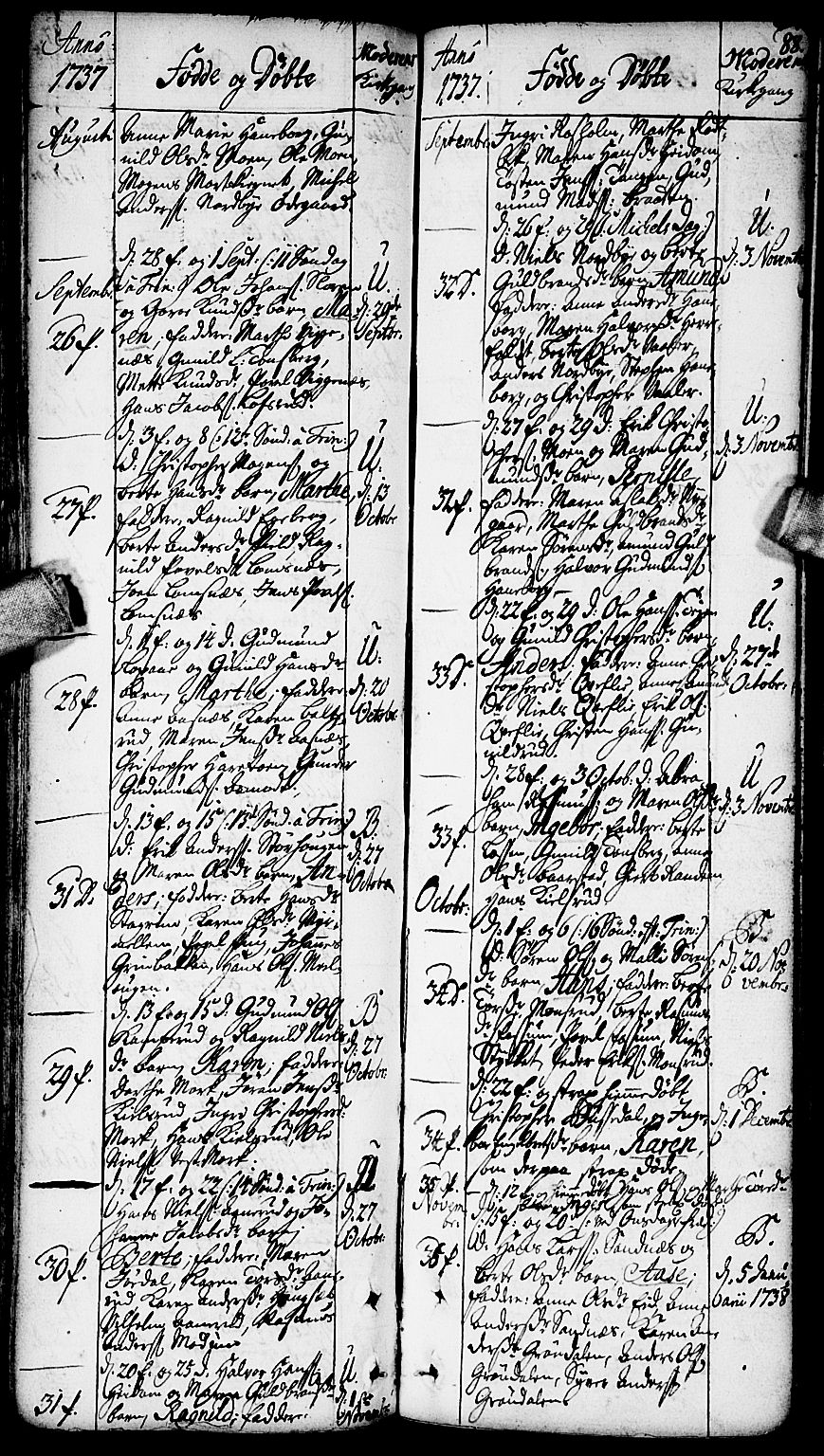 Aurskog prestekontor Kirkebøker, AV/SAO-A-10304a/F/Fa/L0002: Ministerialbok nr. I 2, 1735-1766, s. 88