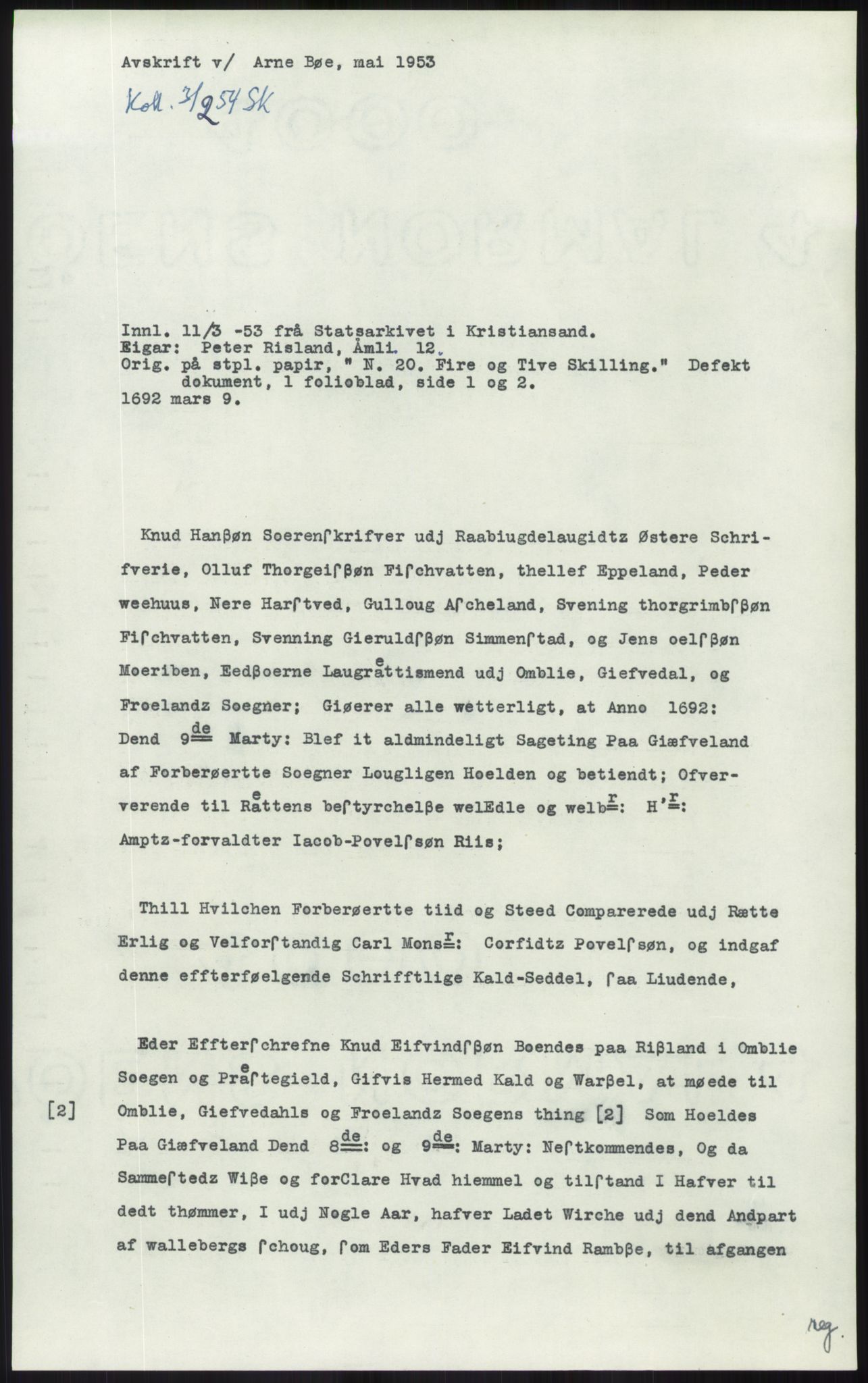 Samlinger til kildeutgivelse, Diplomavskriftsamlingen, AV/RA-EA-4053/H/Ha, s. 914