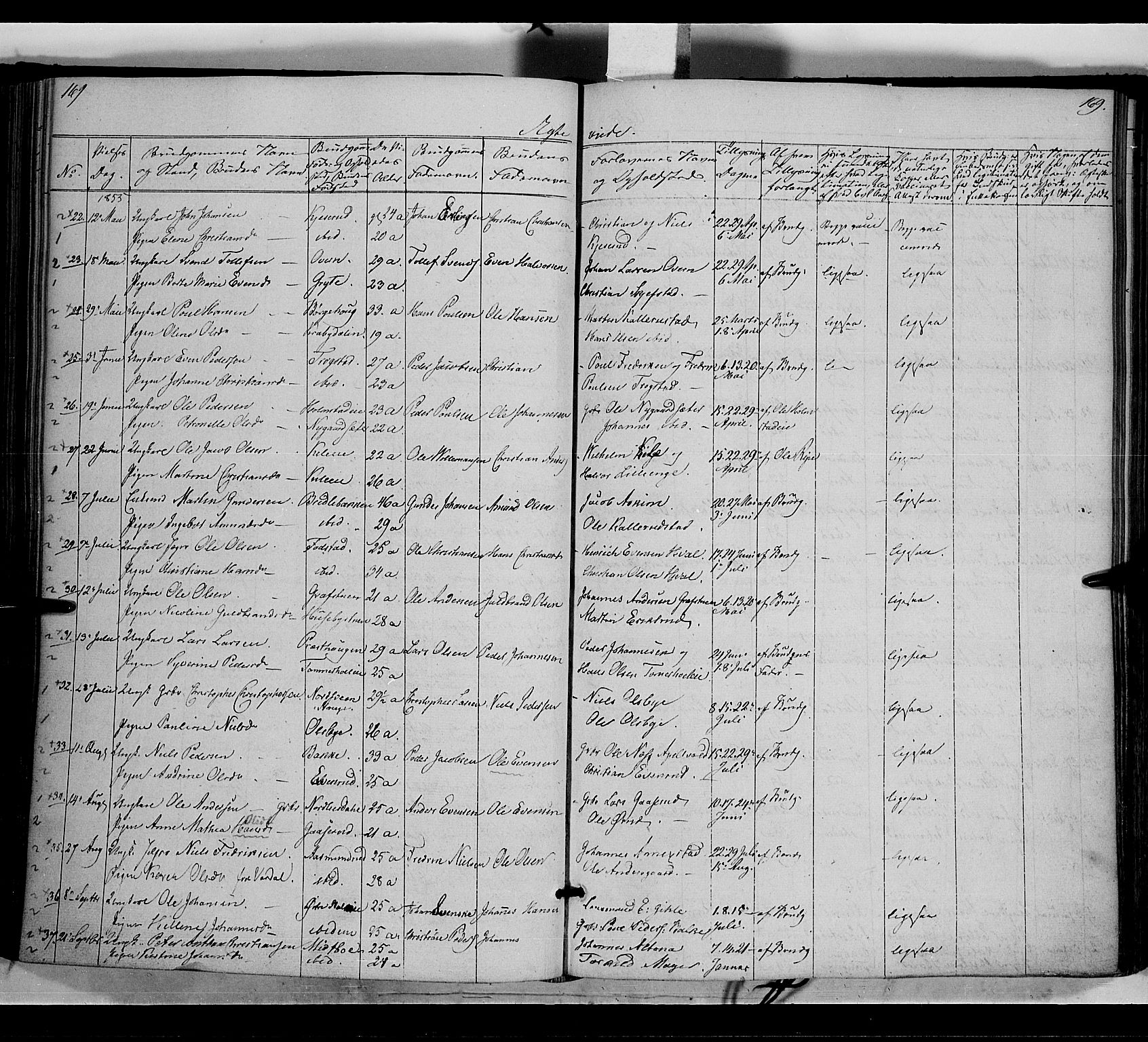 Østre Toten prestekontor, AV/SAH-PREST-104/H/Ha/Haa/L0003: Ministerialbok nr. 3, 1848-1856, s. 169