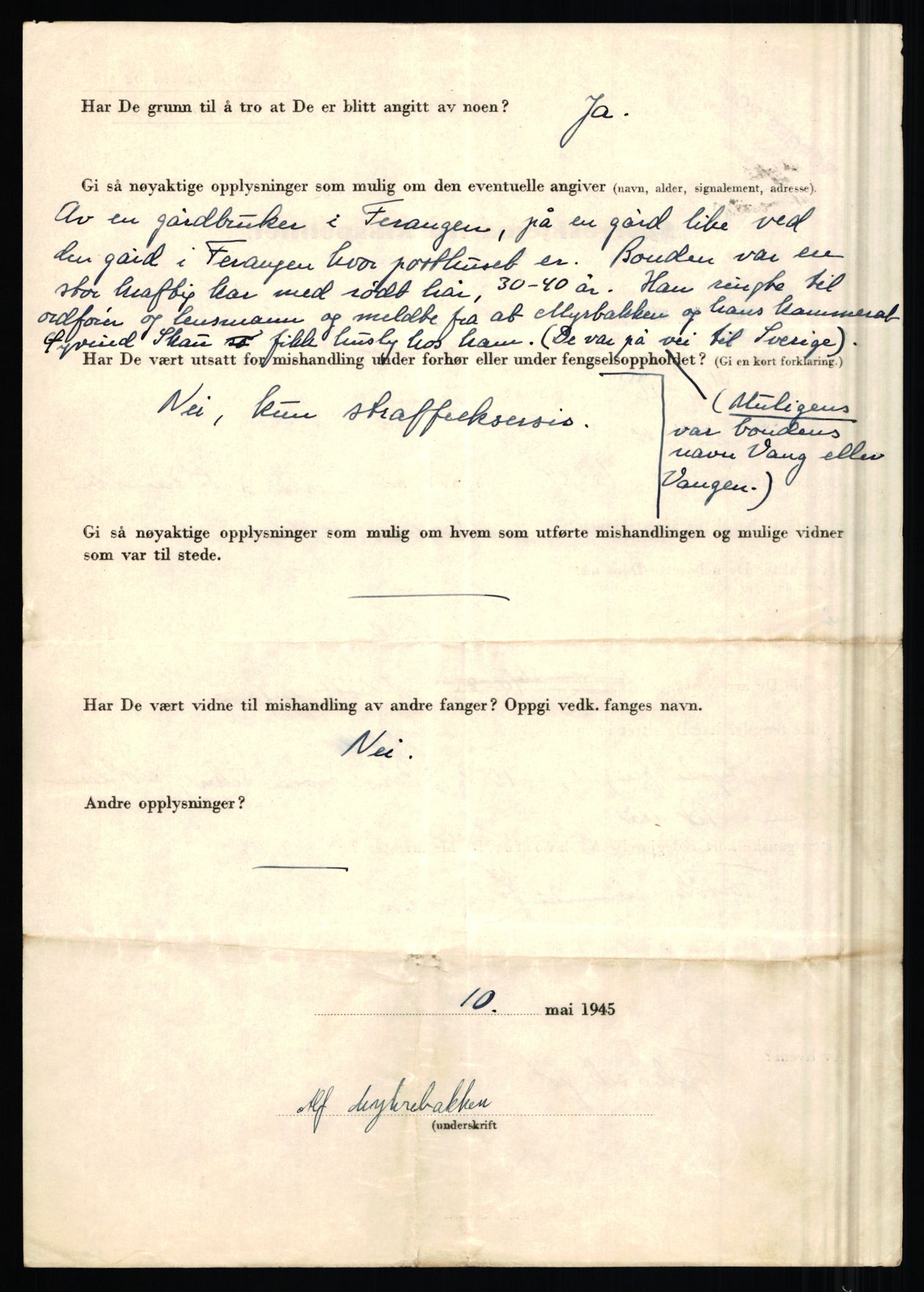 Rikspolitisjefen, AV/RA-S-1560/L/L0012: Mogensen, Øivind - Noraas, Lars, 1940-1945, s. 219