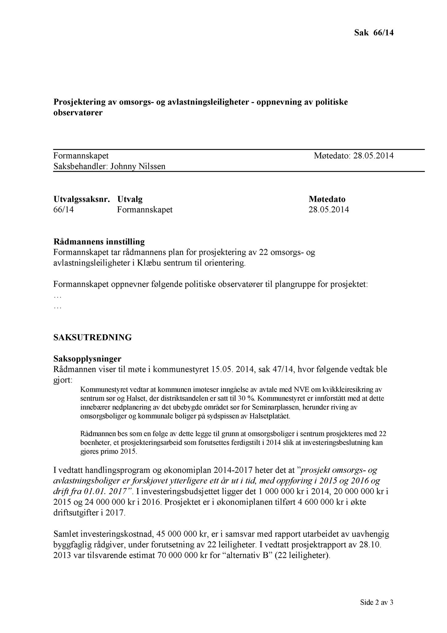Klæbu Kommune, TRKO/KK/02-FS/L007: Formannsskapet - Møtedokumenter, 2014, s. 2078