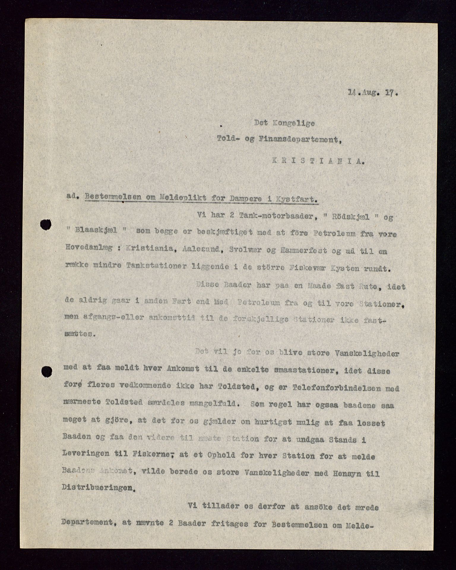 Pa 1521 - A/S Norske Shell, AV/SAST-A-101915/E/Ea/Eaa/L0002: Sjefskorrespondanse, 1917-1918, s. 371