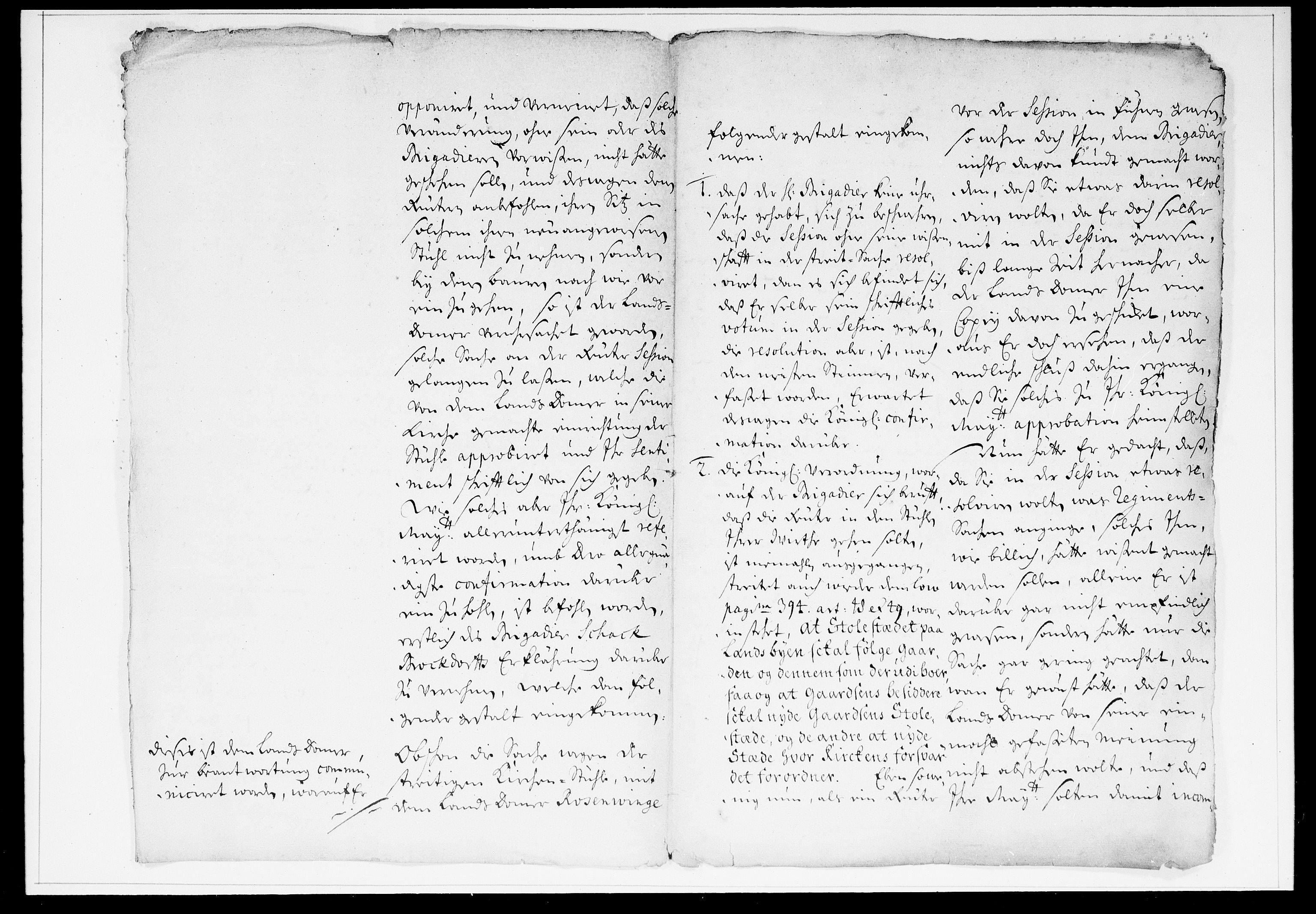 Krigskollegiet, Krigskancelliet, DRA/A-0006/-/0945-0950: Refererede sager, 1705, s. 4
